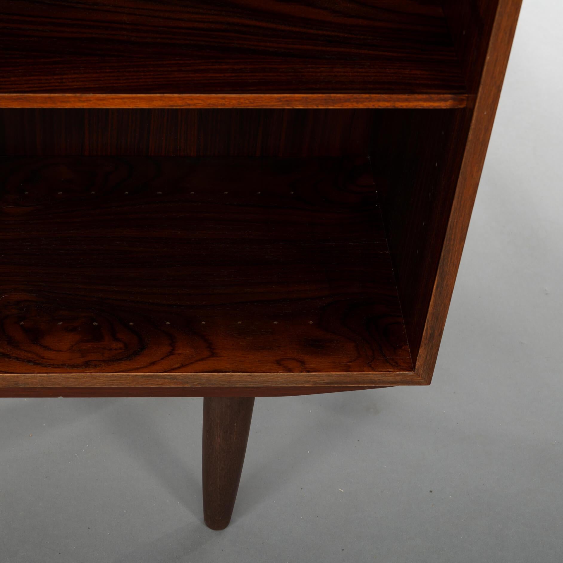 Danish Design Rosewood Bookcase with LP rack, 1960s 2