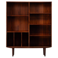 Danish Design Rosewood Bookcase with LP rack, 1960s