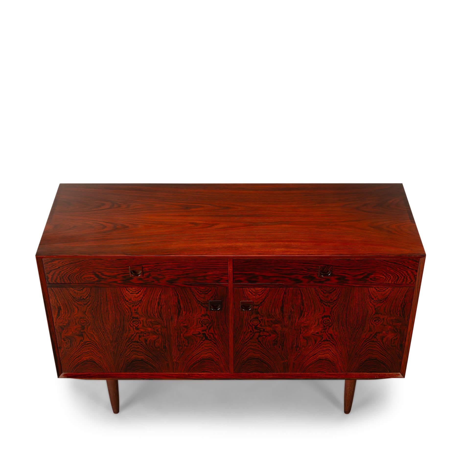 Danish Design Rosewood small Sideboard by E Brouer for Brouer Møbelfabrik, 1960s In Good Condition In Breda, Netherlands