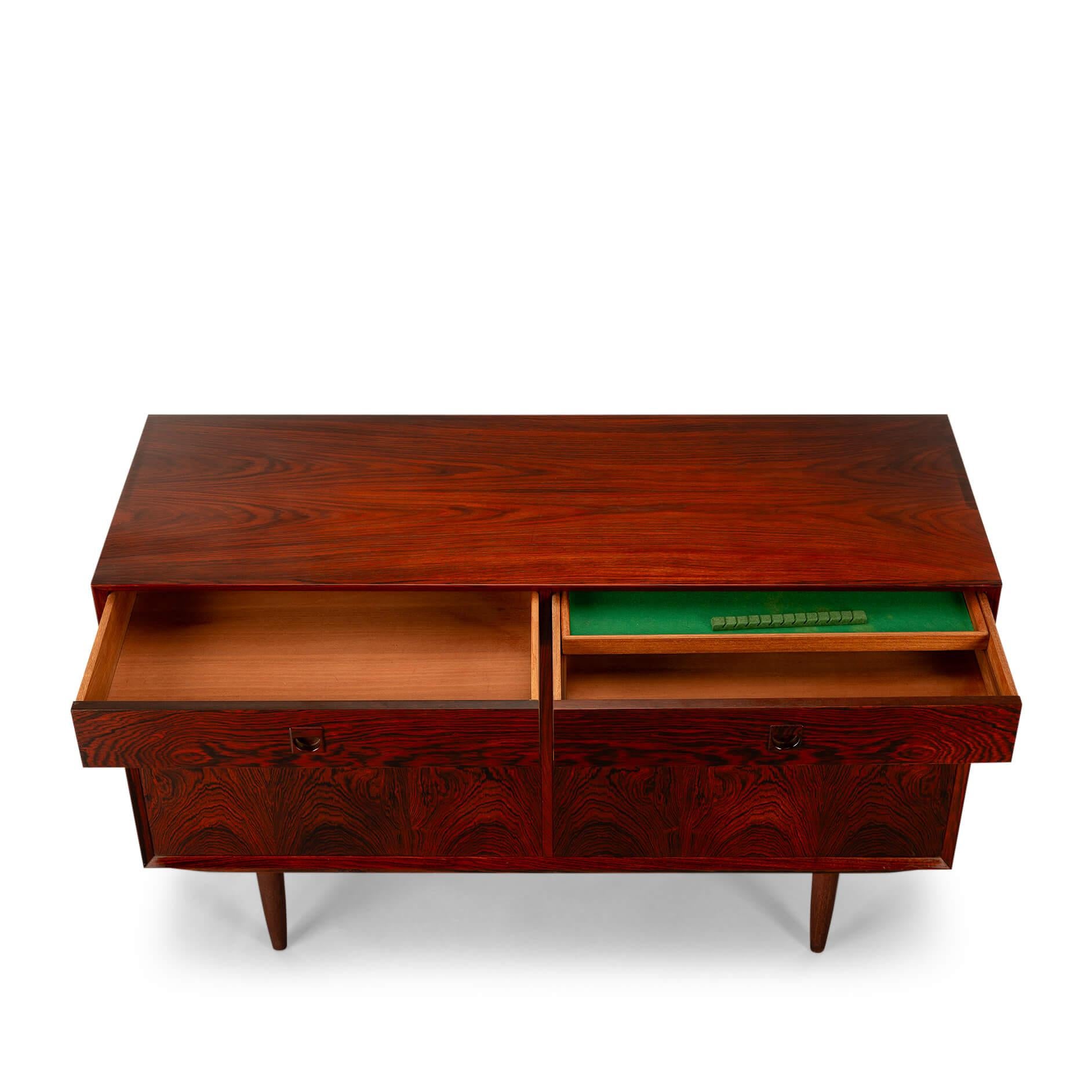 Mid-20th Century Danish Design Rosewood small Sideboard by E Brouer for Brouer Møbelfabrik, 1960s