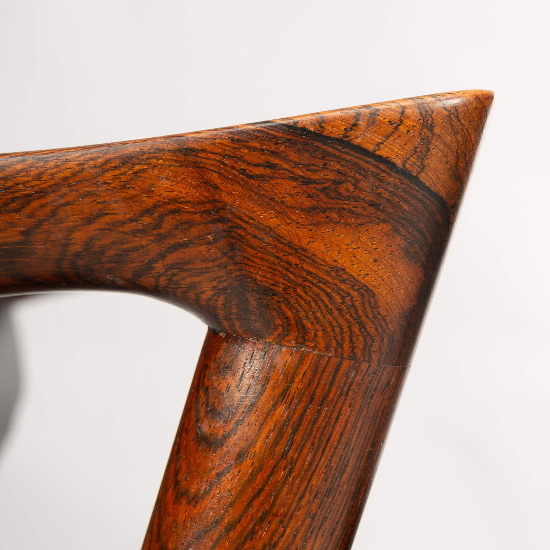 Silla Z de palisandro de diseño danés, modelo 42, de Kai Kristiansen, años 60, set de 2 piezas en venta 5