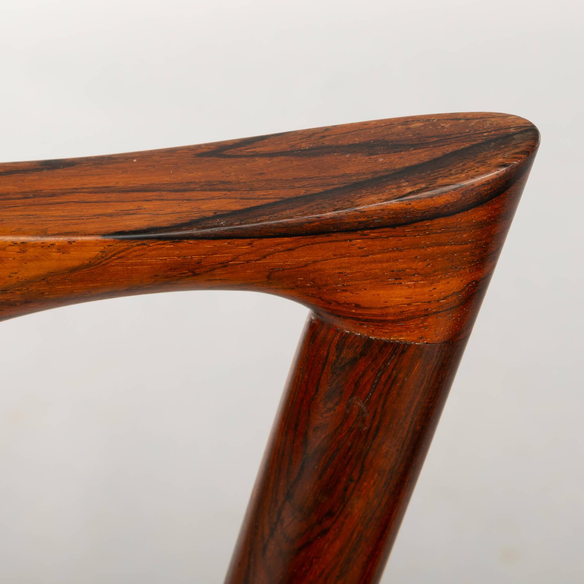 Silla Z de palisandro de diseño danés, modelo 42, de Kai Kristiansen, años 60, set de 2 piezas en venta 8