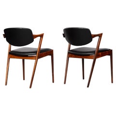 Danish Design Rosewood Z-Chair, Model 42, by Kai Kristiansen, 1960s, Set of 2