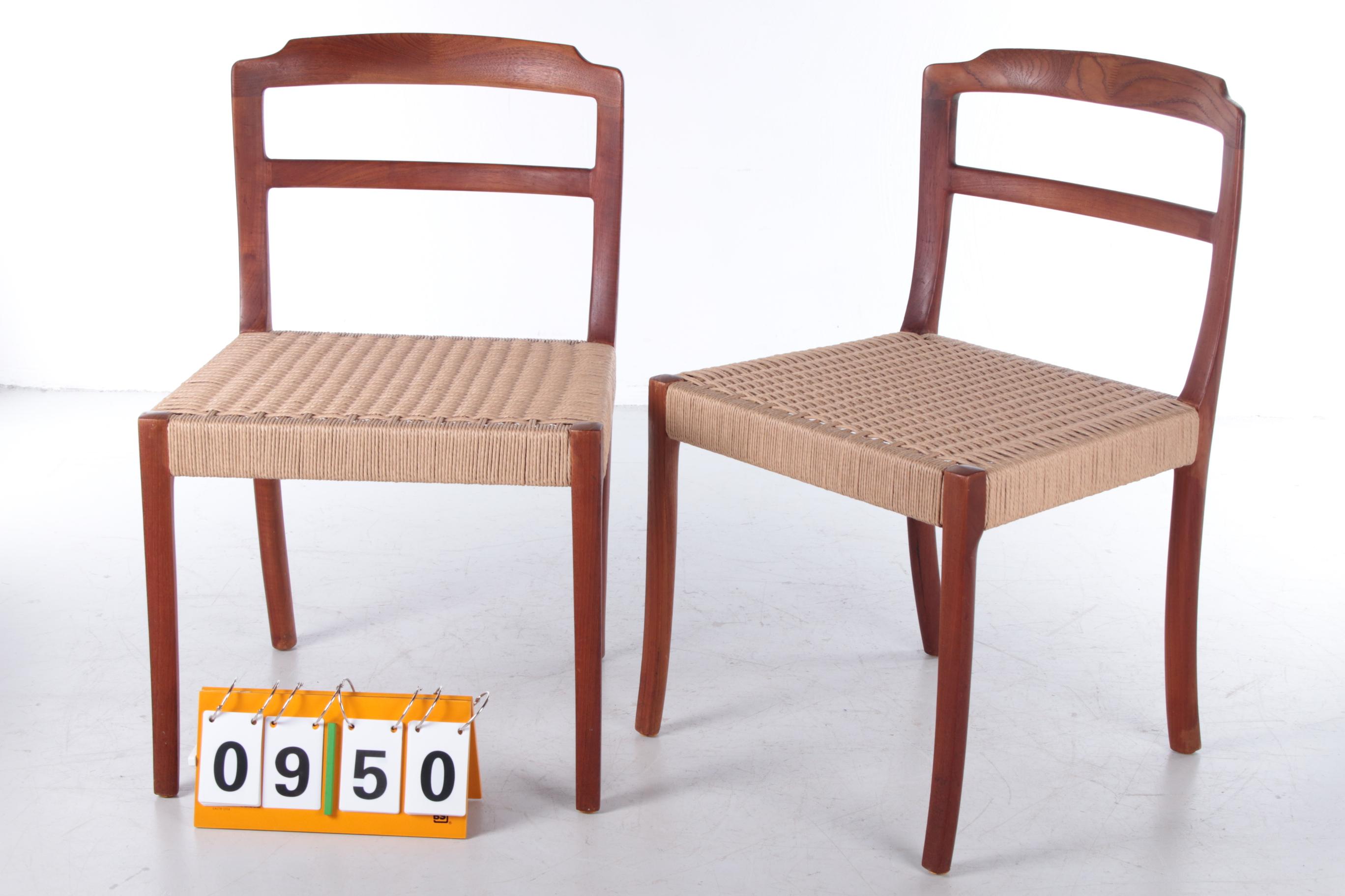 Danish Design Set Dining Room Chairs Design by Ole Wanscher, 1960 1