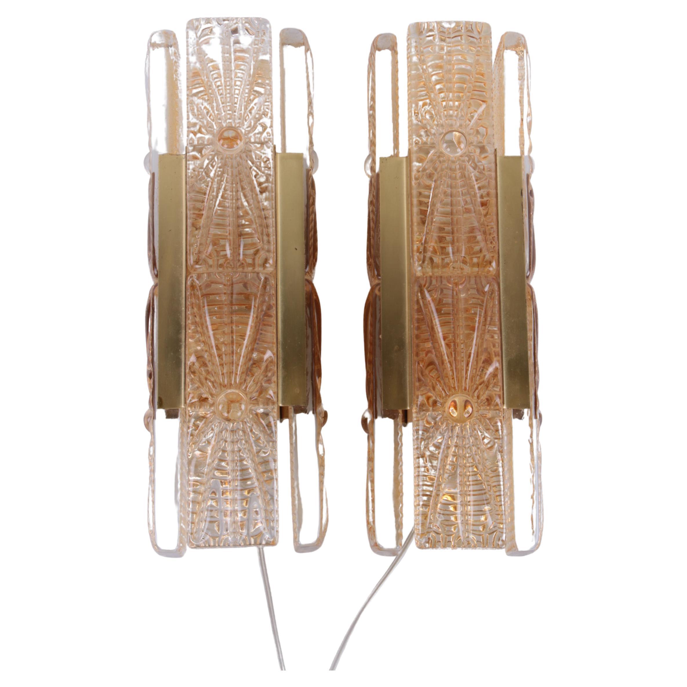 Danish Design Set of 2 Vitrika Aladdin Wall Lamps 1960s Denmark