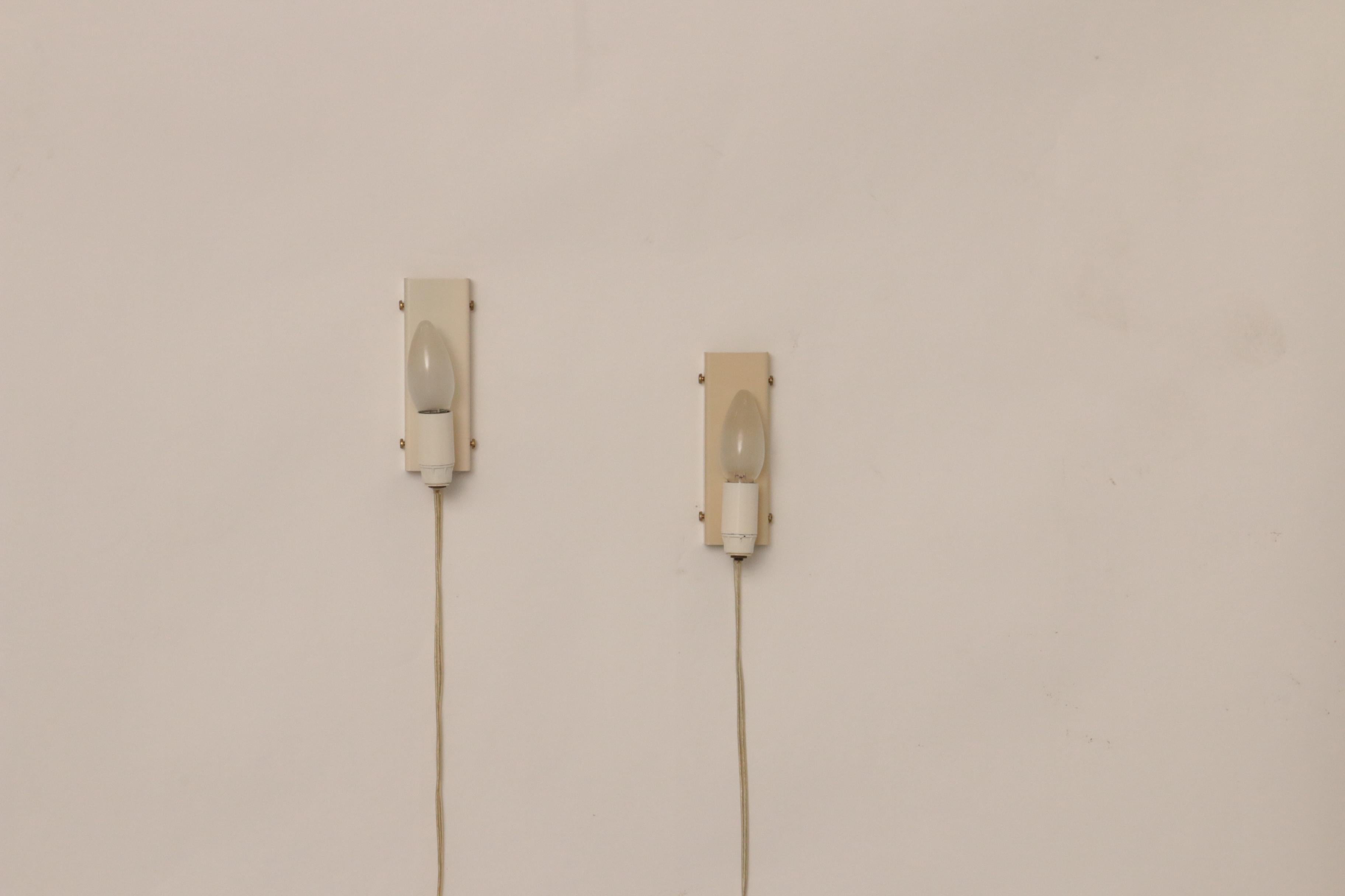 Danish Design set Vitrika Aladdin Wall Lamps, Denmark 1960s 4