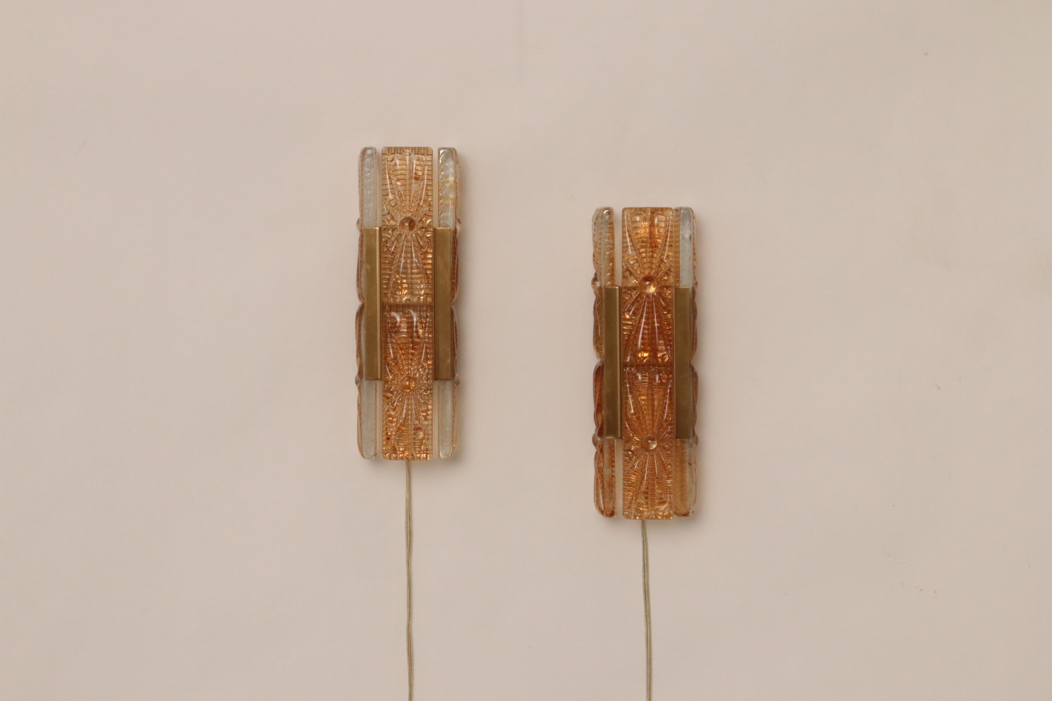 Danish Design set Vitrika Aladdin Wall Lamps, Denmark 1960s 5