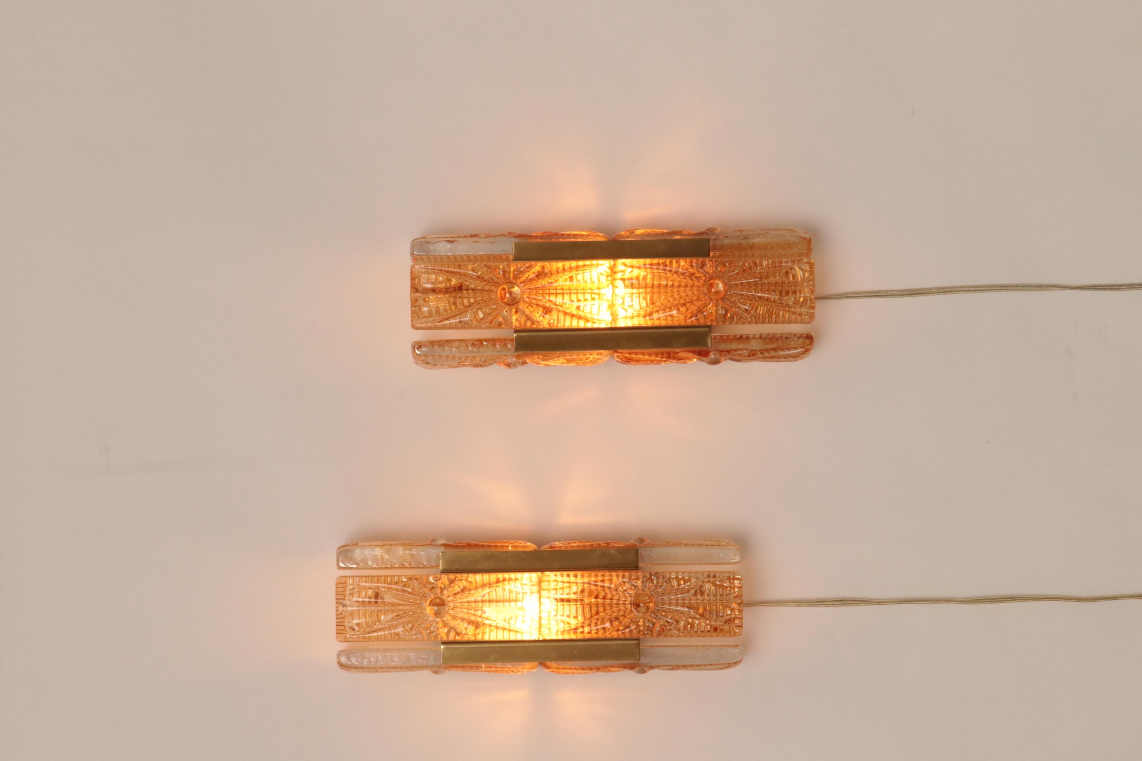 Danish Design set Vitrika Aladdin Wall Lamps, Denmark 1960s 10