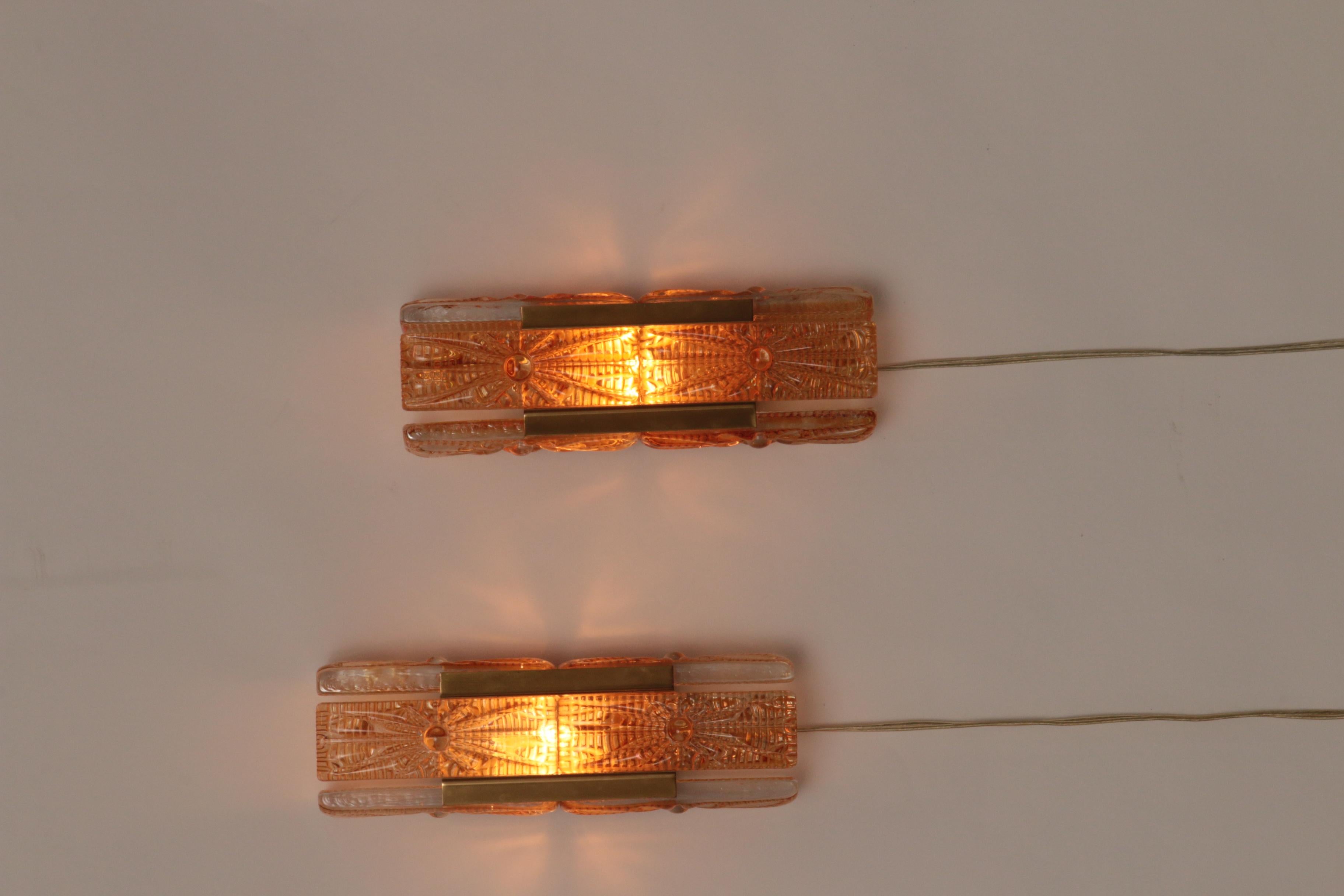 Danish Design set Vitrika Aladdin Wall Lamps, Denmark 1960s 11