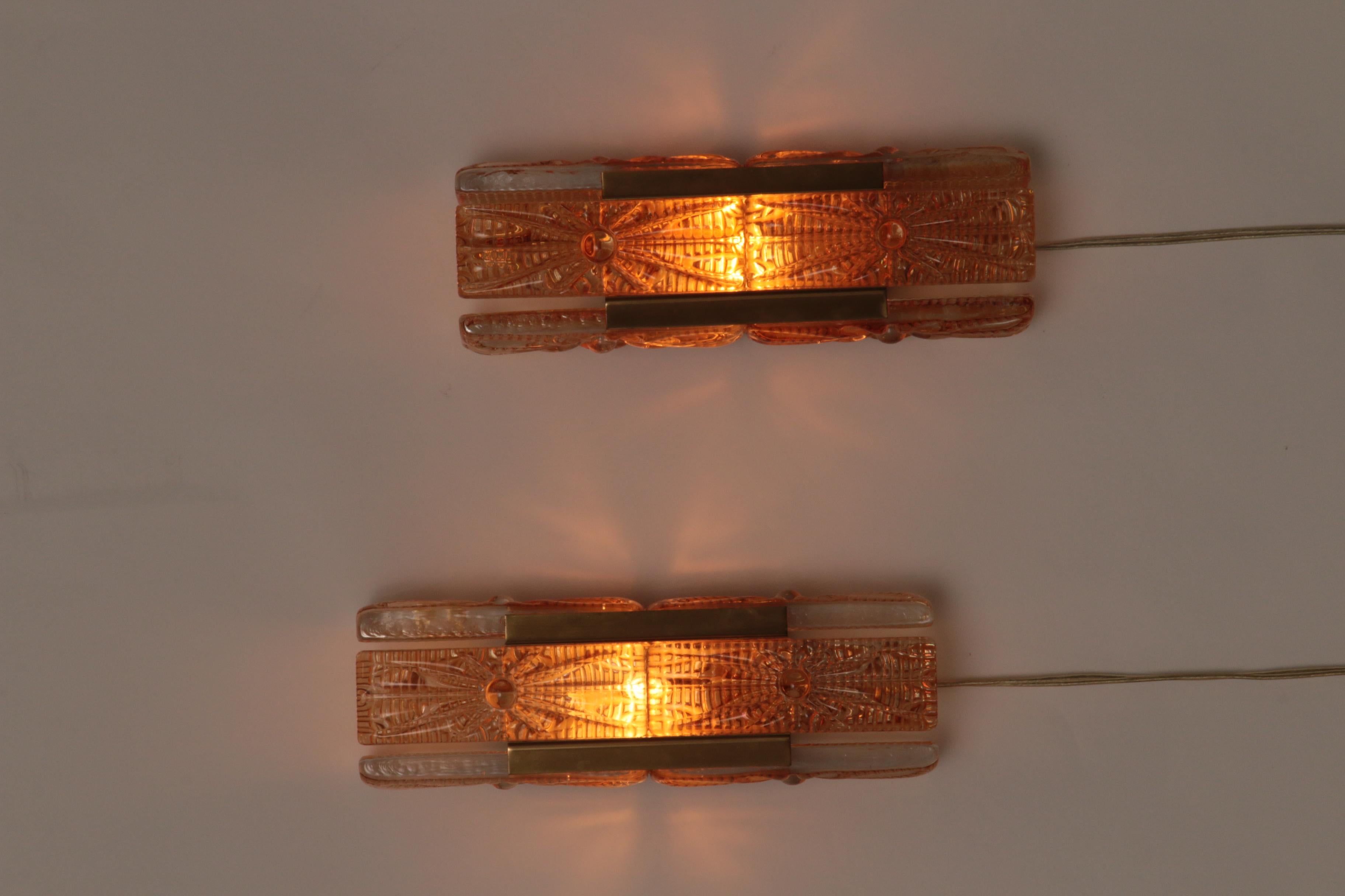 Danish Design set Vitrika Aladdin Wall Lamps, Denmark 1960s 13