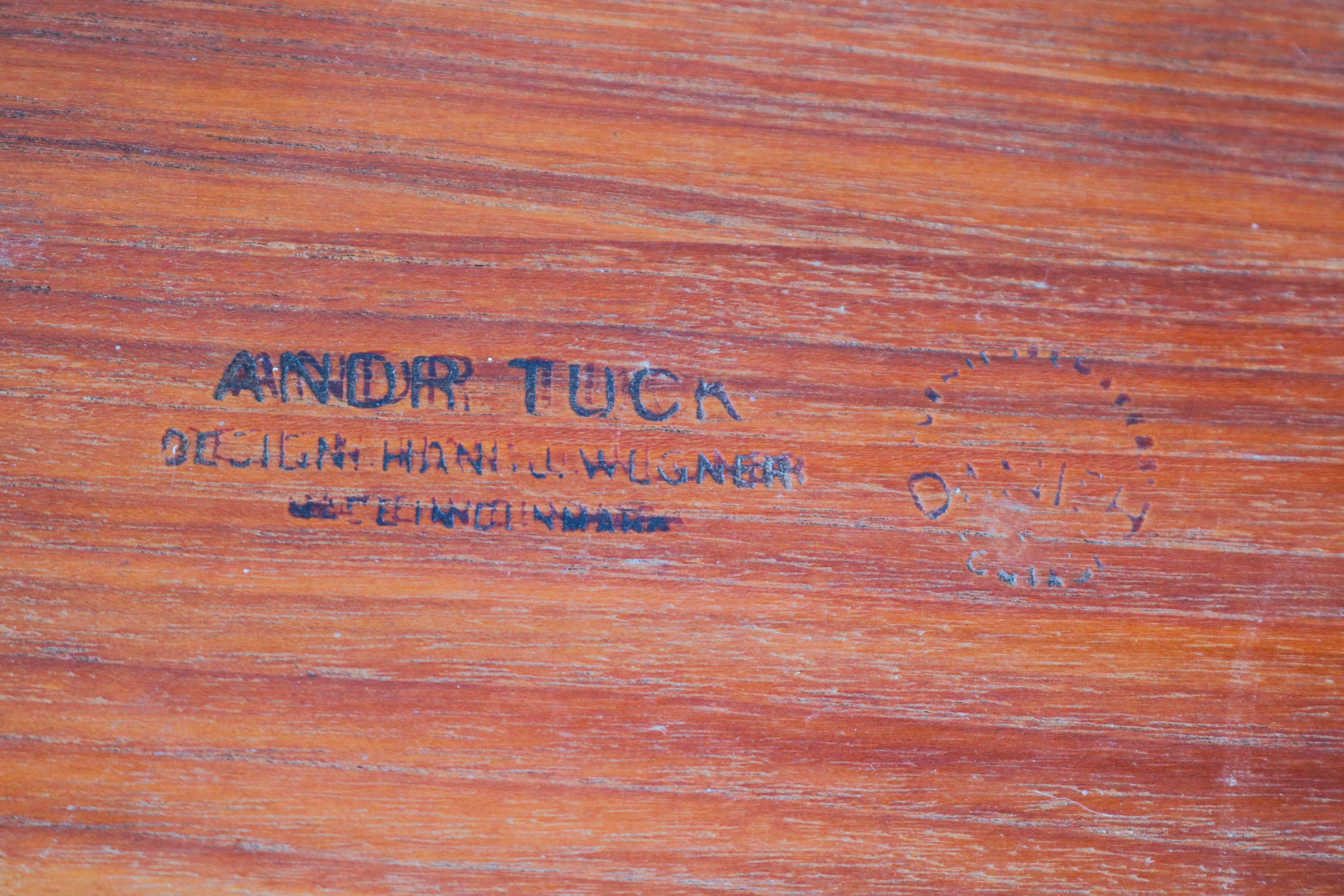 Table basse danoise design de Hans J. Wegner pour Andreas Tuck, 1960 en vente 1