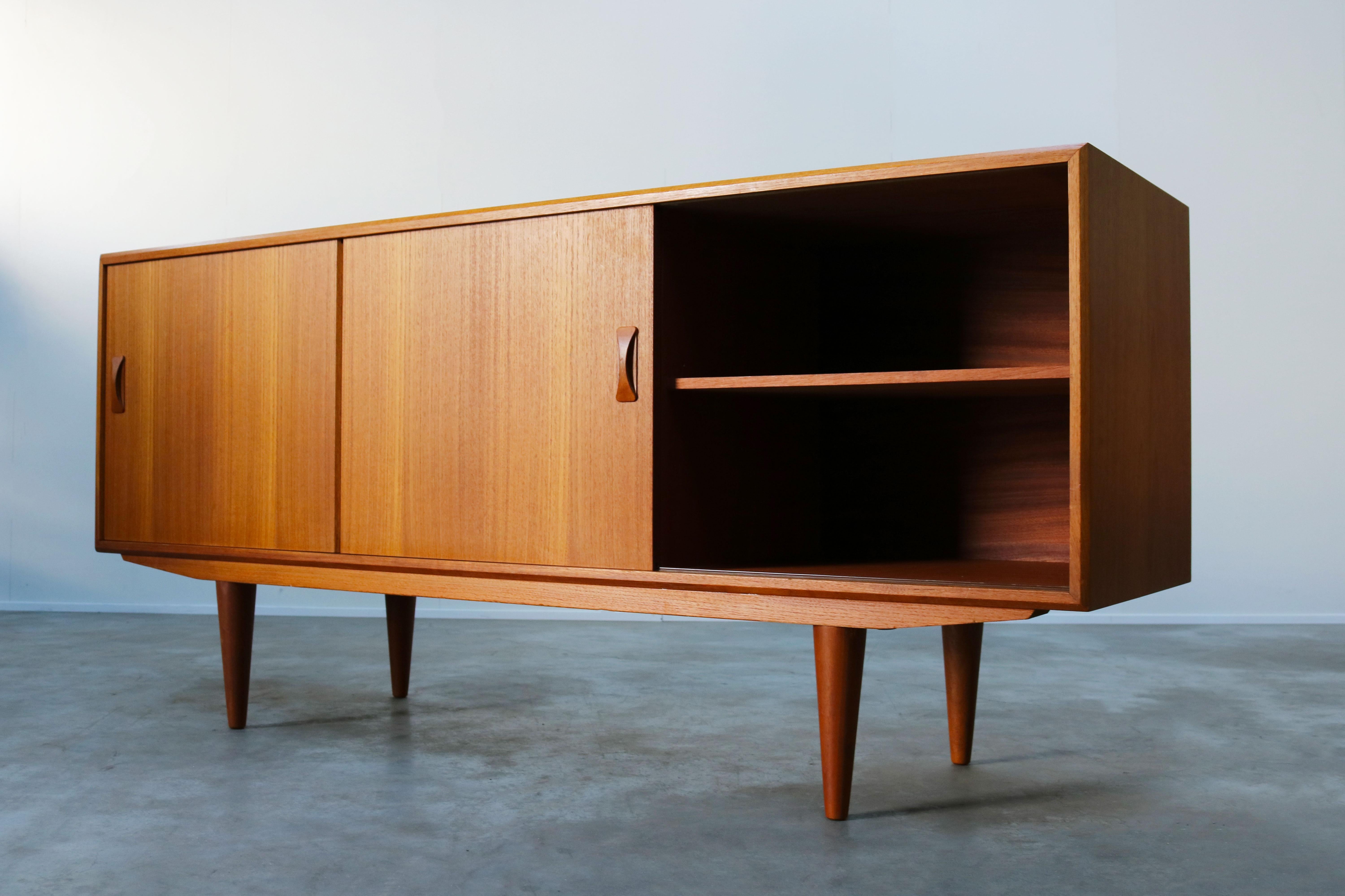 Danish Design Sideboard/Credenza by Clausen & Son in Teak 1960s Brown Beige 5