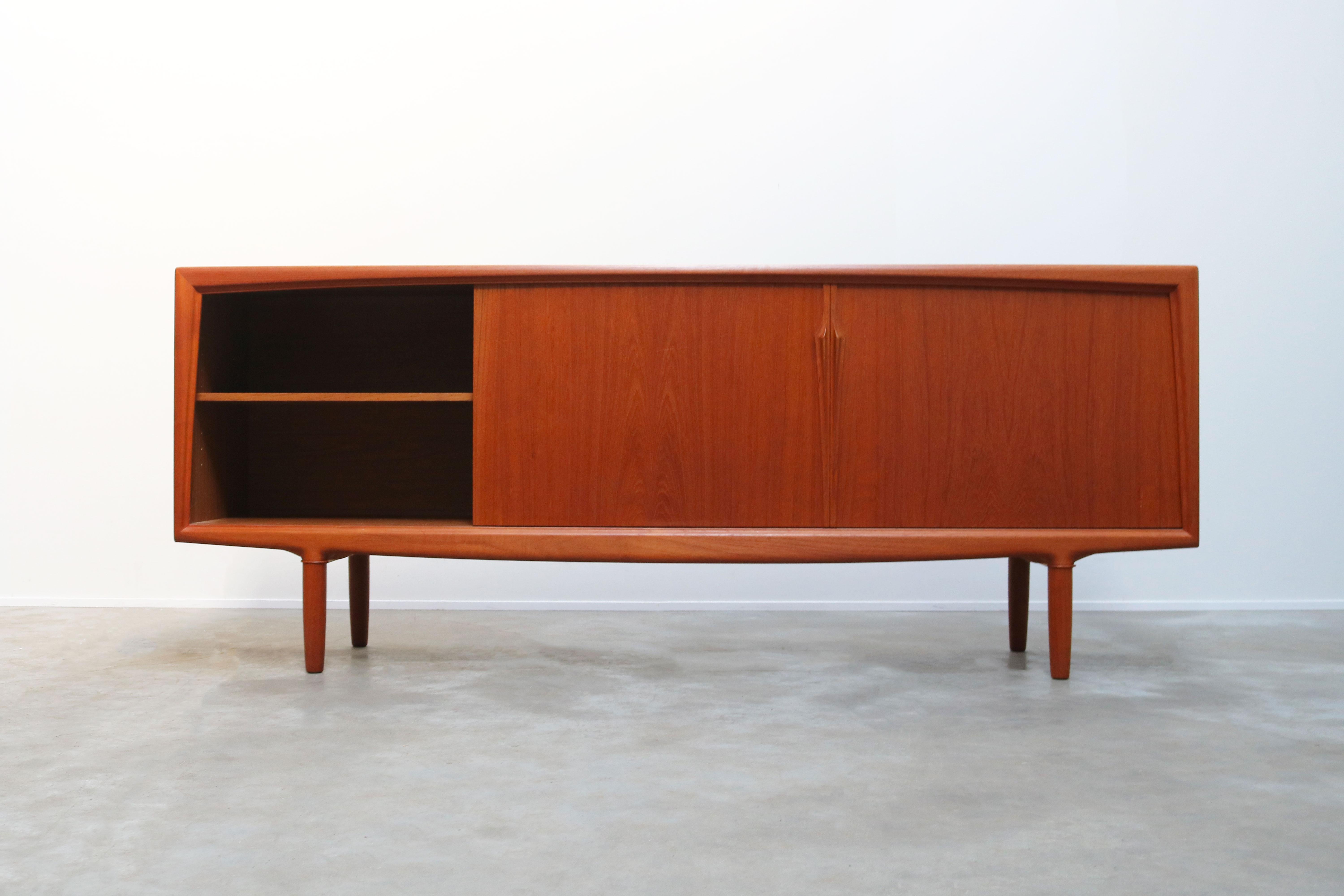 Mid-20th Century Danish Design Sideboard / Credenza by Gunni Omann for Aco Mobler 1950s Teak