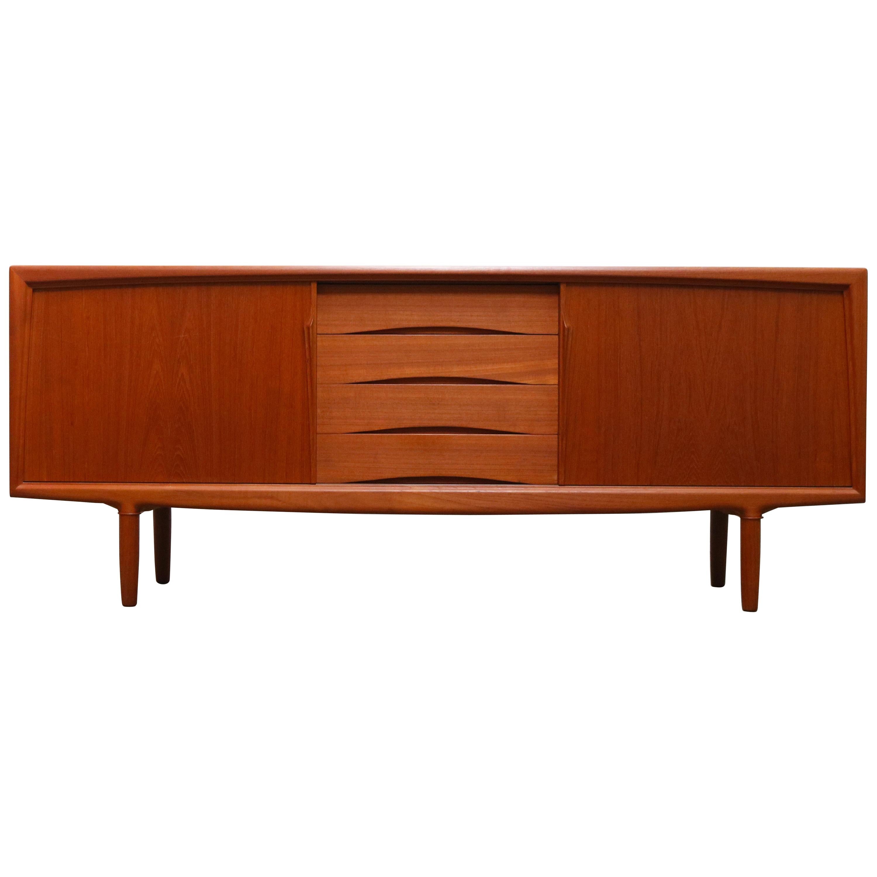 Danish Design Sideboard / Credenza by Gunni Omann for Aco Mobler 1950s Teak