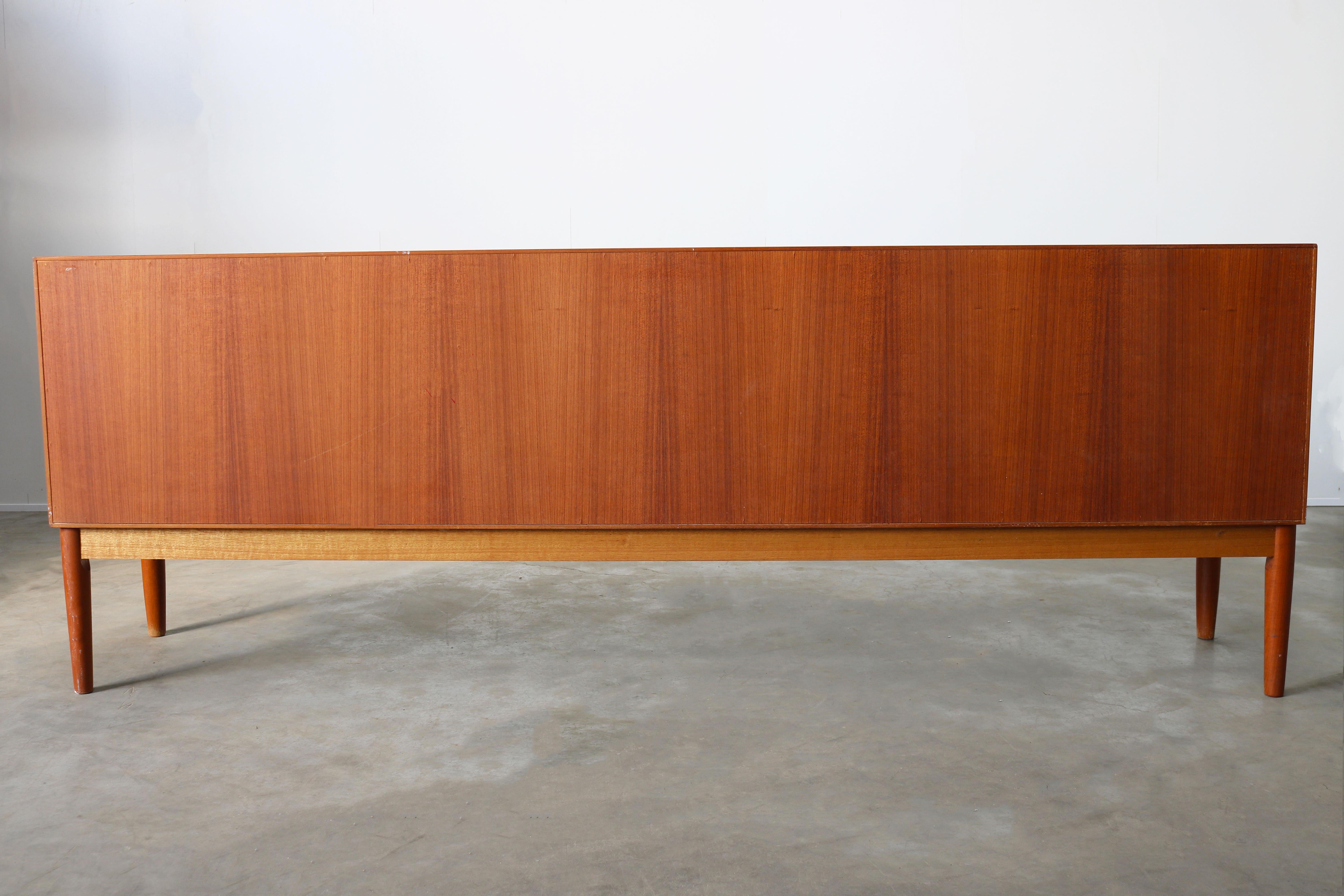Danish Design Sideboard / Credenza by H.W. Klein for Bramin Teak Brown, 1950s 12