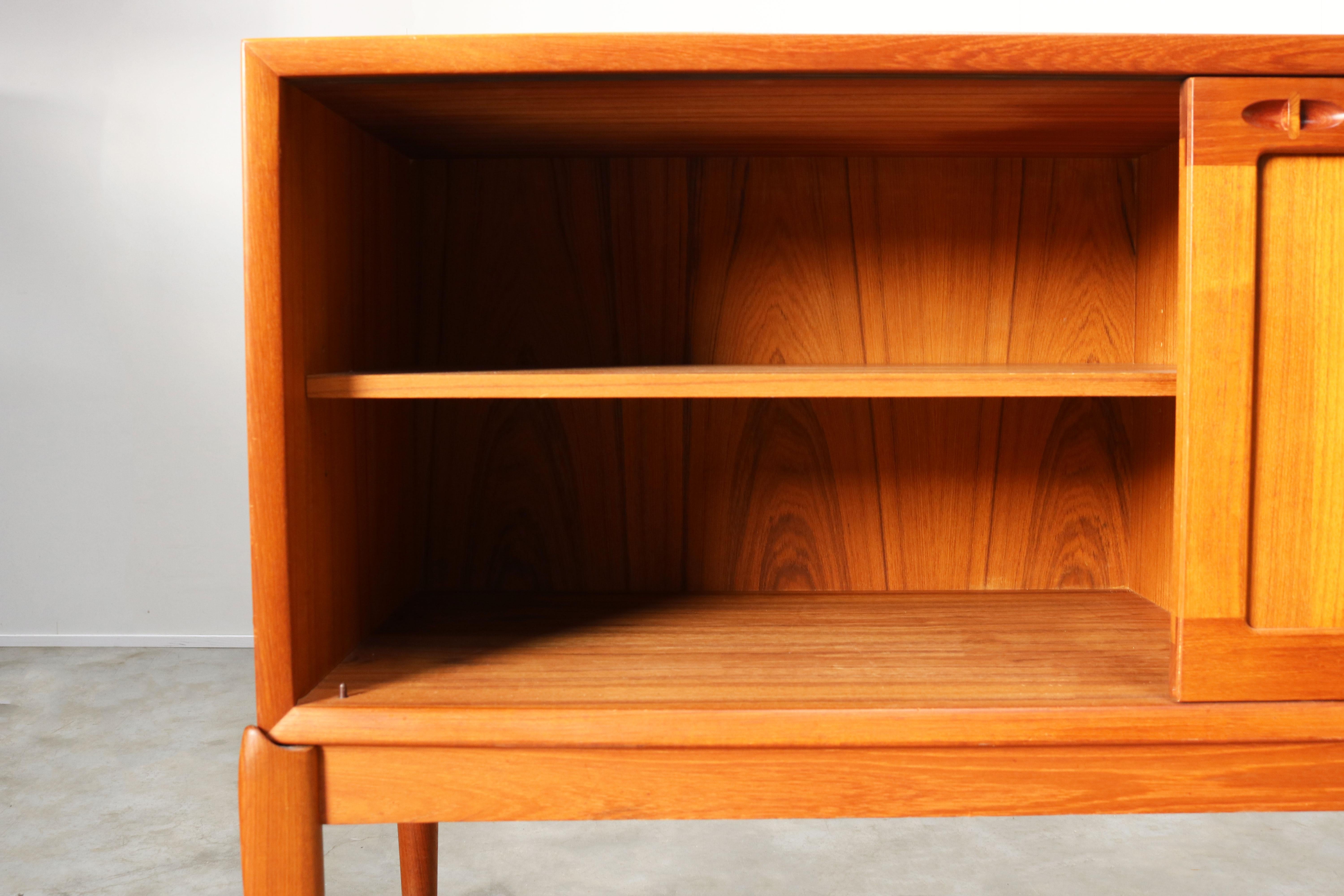 Mid-20th Century Danish Design Sideboard / Credenza by H.W. Klein for Bramin Teak Brown, 1950s