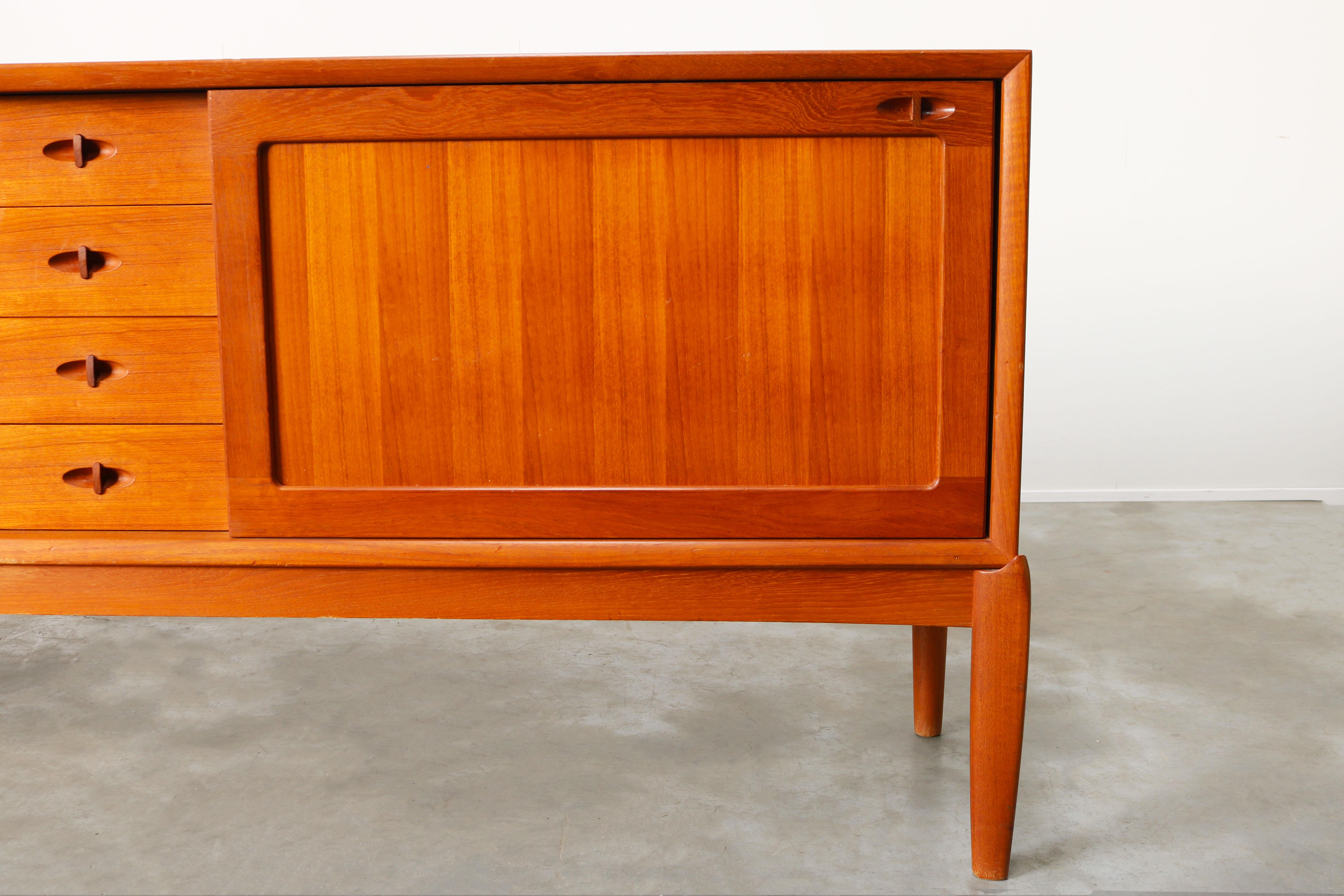 Danish Design Sideboard / Credenza by H.W. Klein for Bramin Teak Brown, 1950s 3