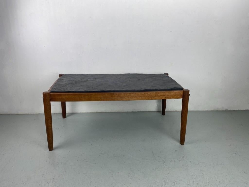 Danish Design slate top coffee table - Magnus Olesen 1960 For Sale 11