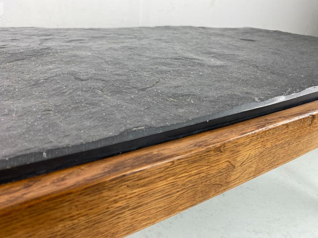 Mid-20th Century Danish Design slate top coffee table - Magnus Olesen 1960 For Sale