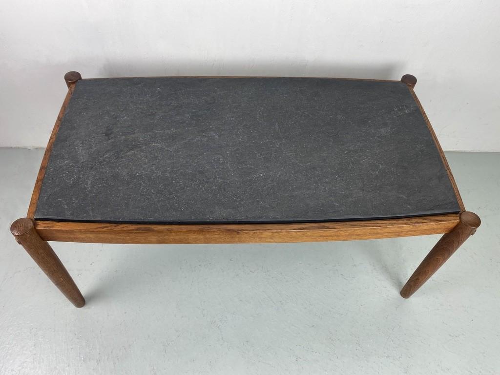 Danish Design slate top coffee table - Magnus Olesen 1960 For Sale 3