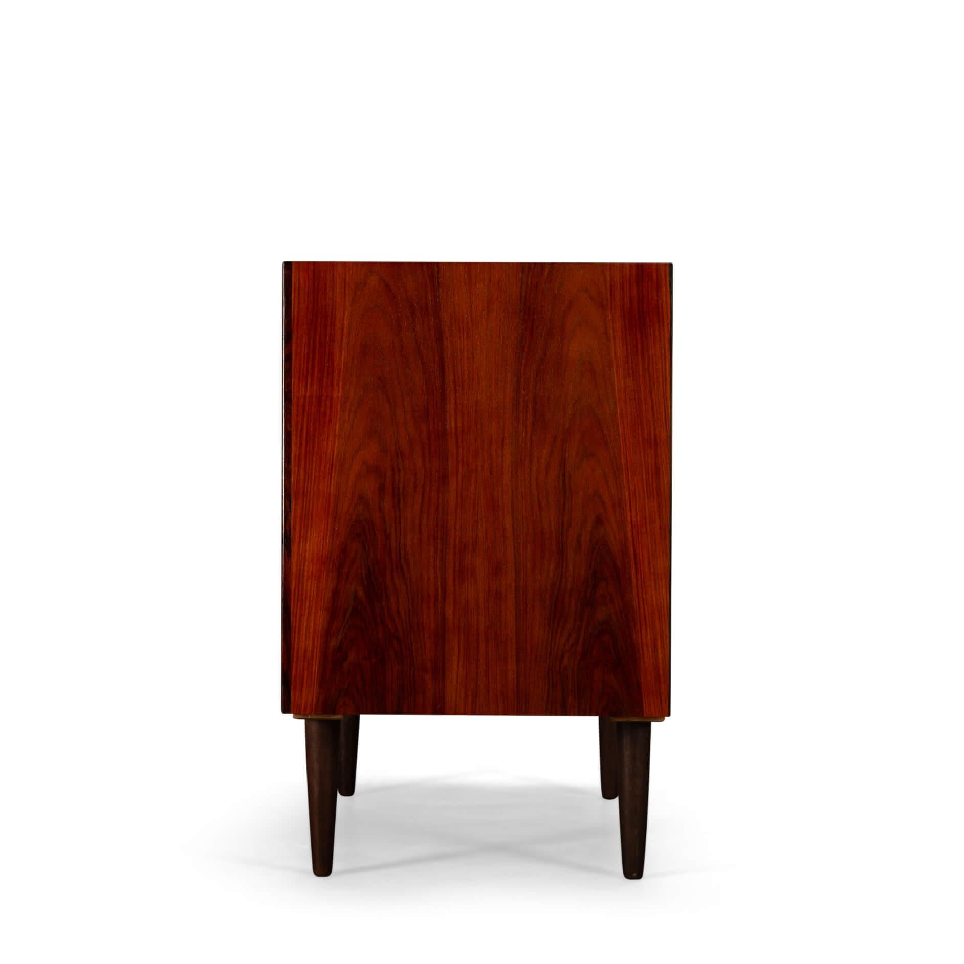 Veneer Danish Design Small Rosewood Sideboard by Brouer Mobelfabrik, 1960s For Sale