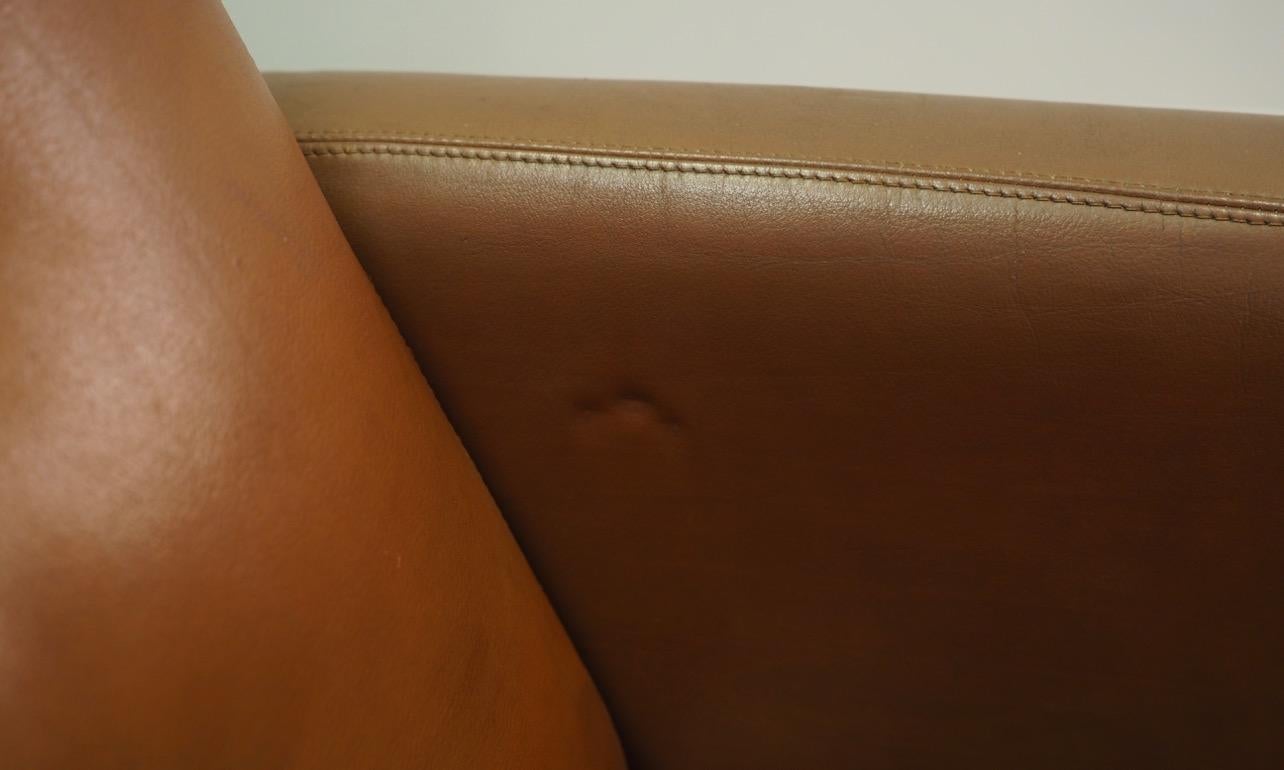 H W Klein Danish Design Sofa Leather Vintage Midcentury 6