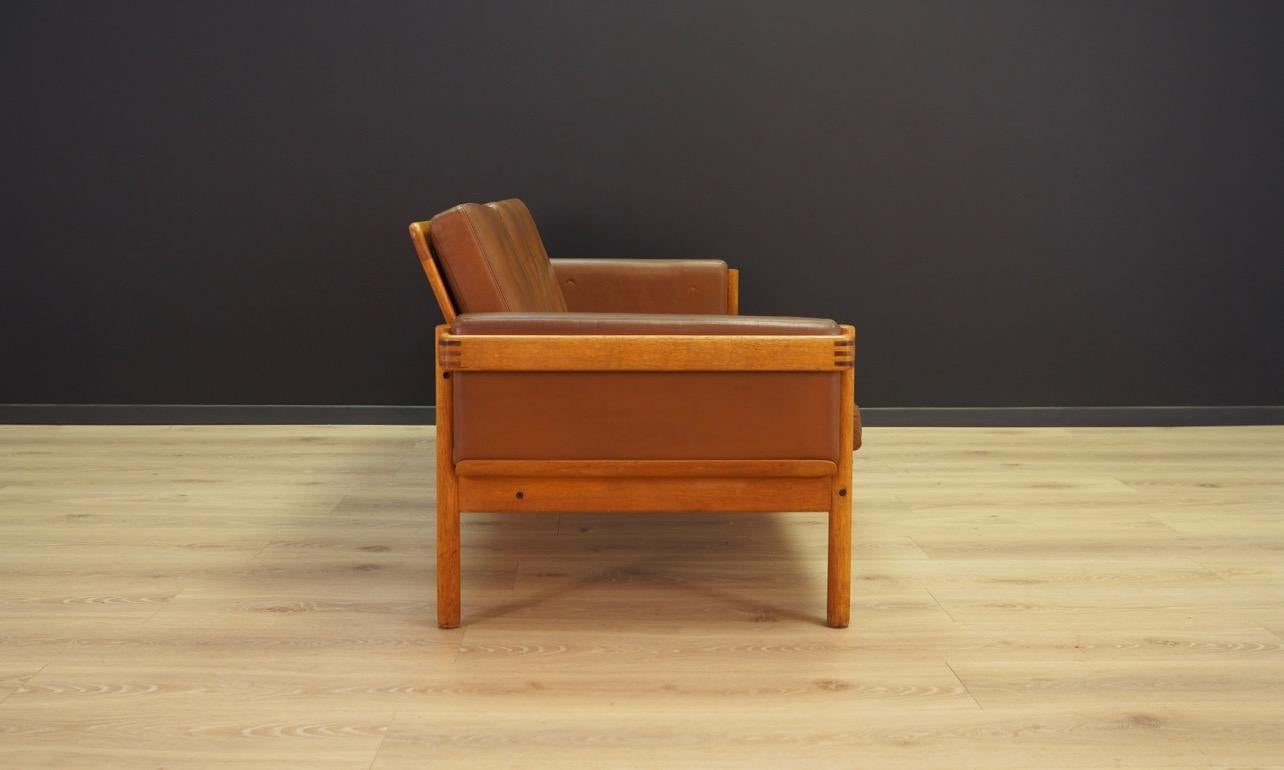 H W Klein Danish Design Sofa Leather Vintage Midcentury (Leder)