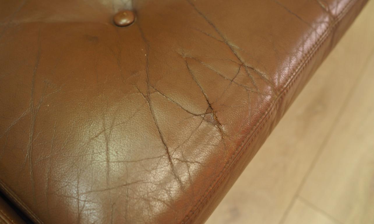 H W Klein Danish Design Sofa Leather Vintage Midcentury 1