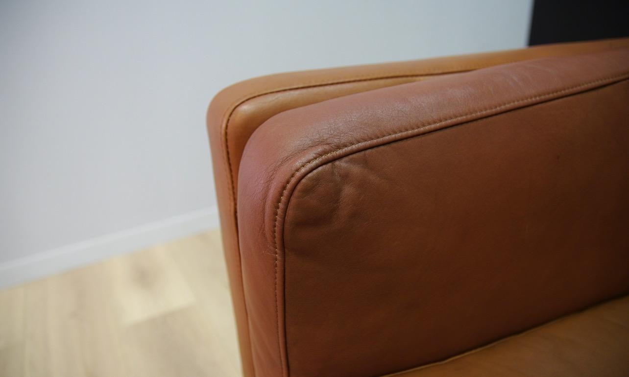 Late 20th Century Danish Design Sofa Leather Vintage Midcentury