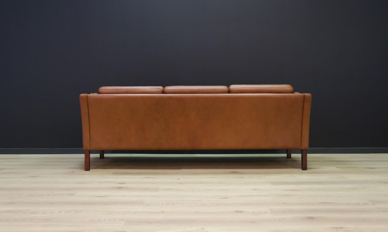 Danish Design Sofa Leather Vintage Midcentury 3