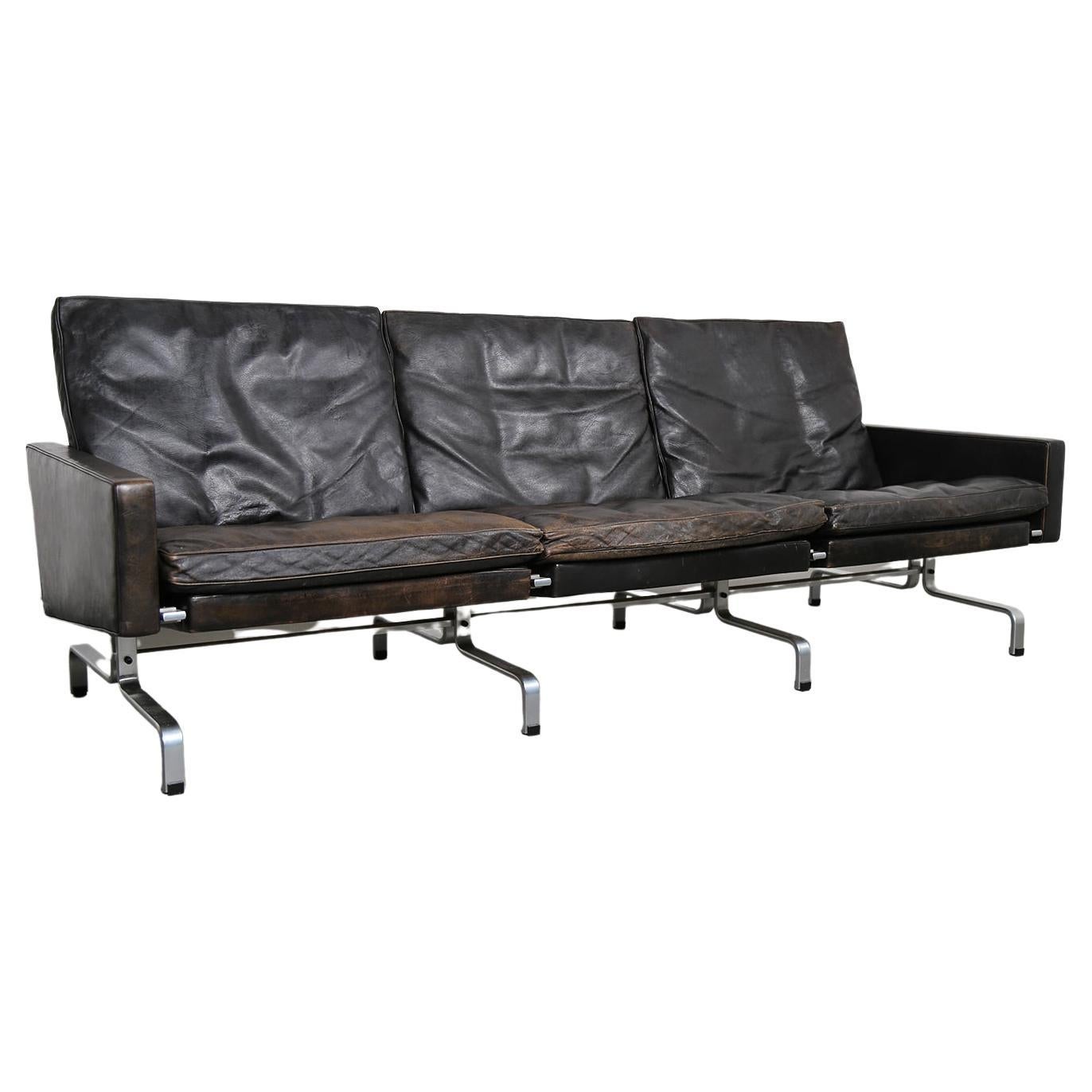 Dänisches Design Sofa PK 31/3 Poul Kjærholm E. Kold Christensen Dänemark Kjaerholm im Angebot