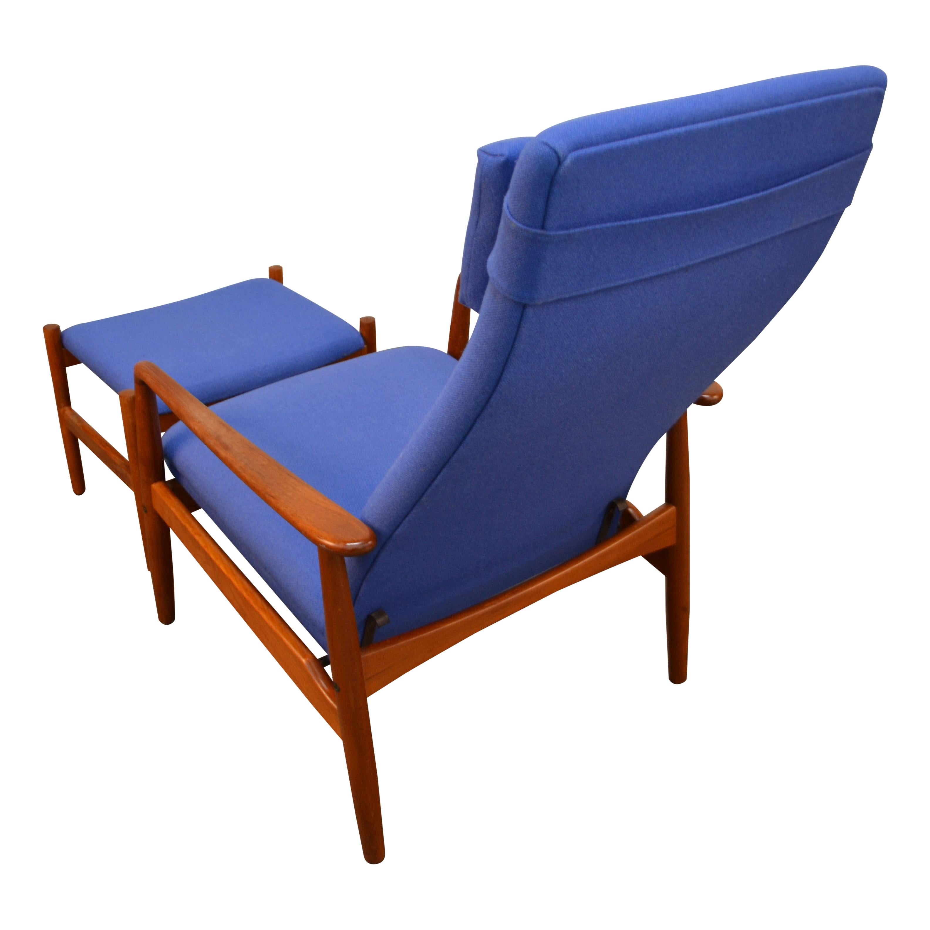 Danish Design Søren Ladefoged Teak Lounge Chair and Ottoman 1
