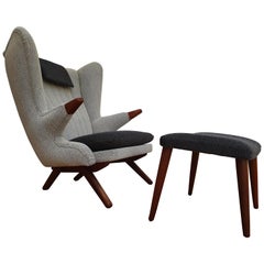 Danish Design, Svend Skipper "Teddy Bear Chair", Completely Renovated, 1960s