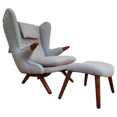 Danish Design Svend Skipper "Teddy Bear Chair" Completely Renovated, Wool, 1960s