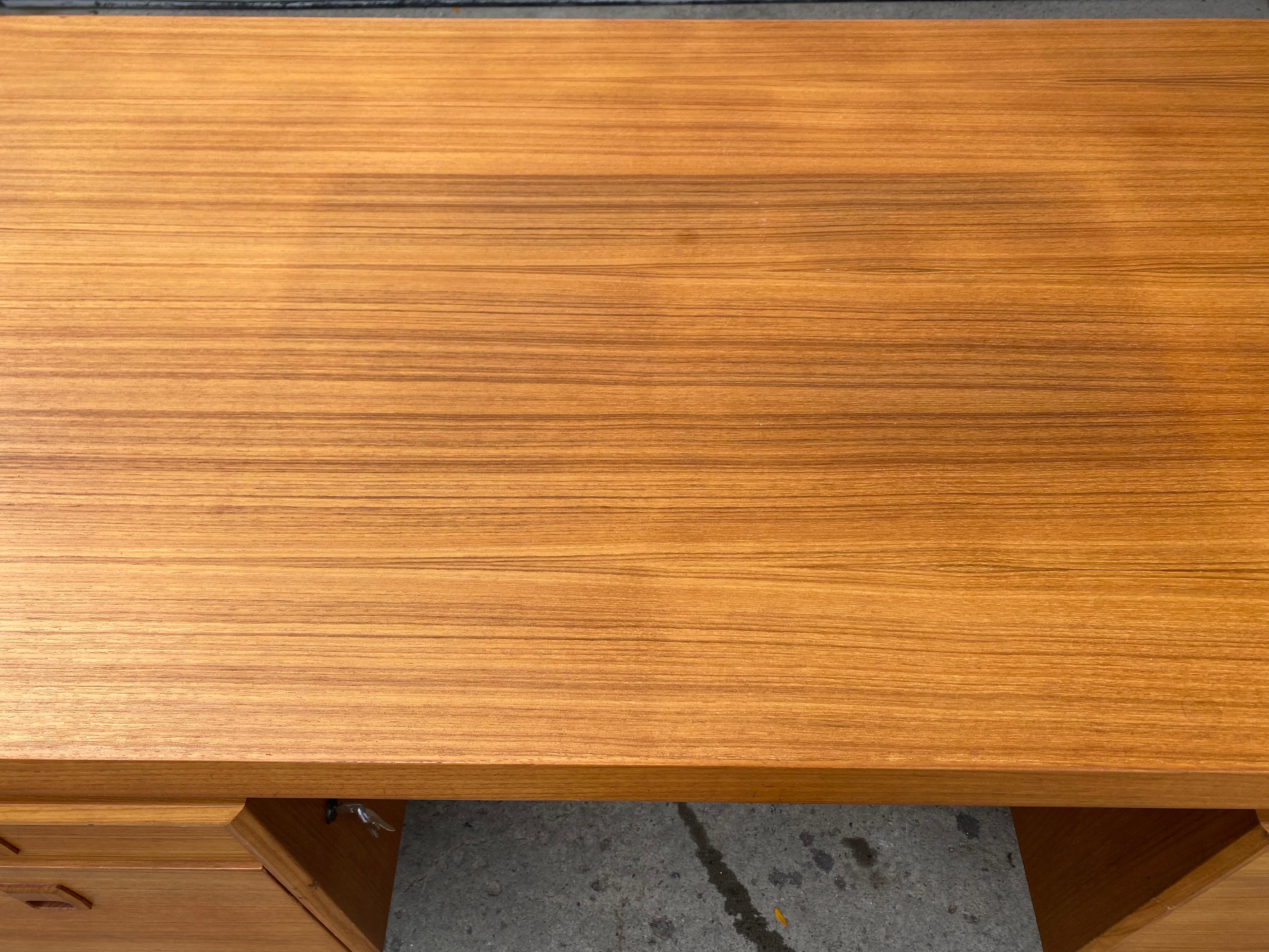Danish Design, Teak Architectural Executive Floating Desk by Mobican 2