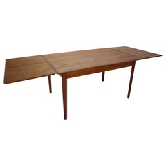 Danish Design Teak Extendable Dining Table for Ellegaards Møbelfabrik, 1960s