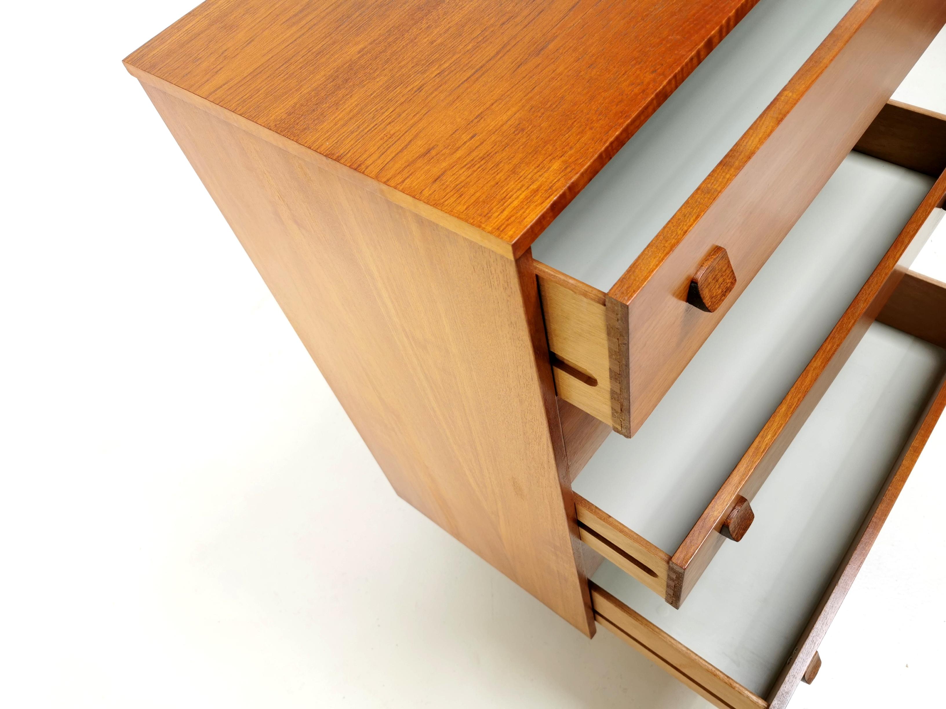 Mid-Century Modern Danish Design Teak Midcentury Chest of Drawers, 1960s For Sale