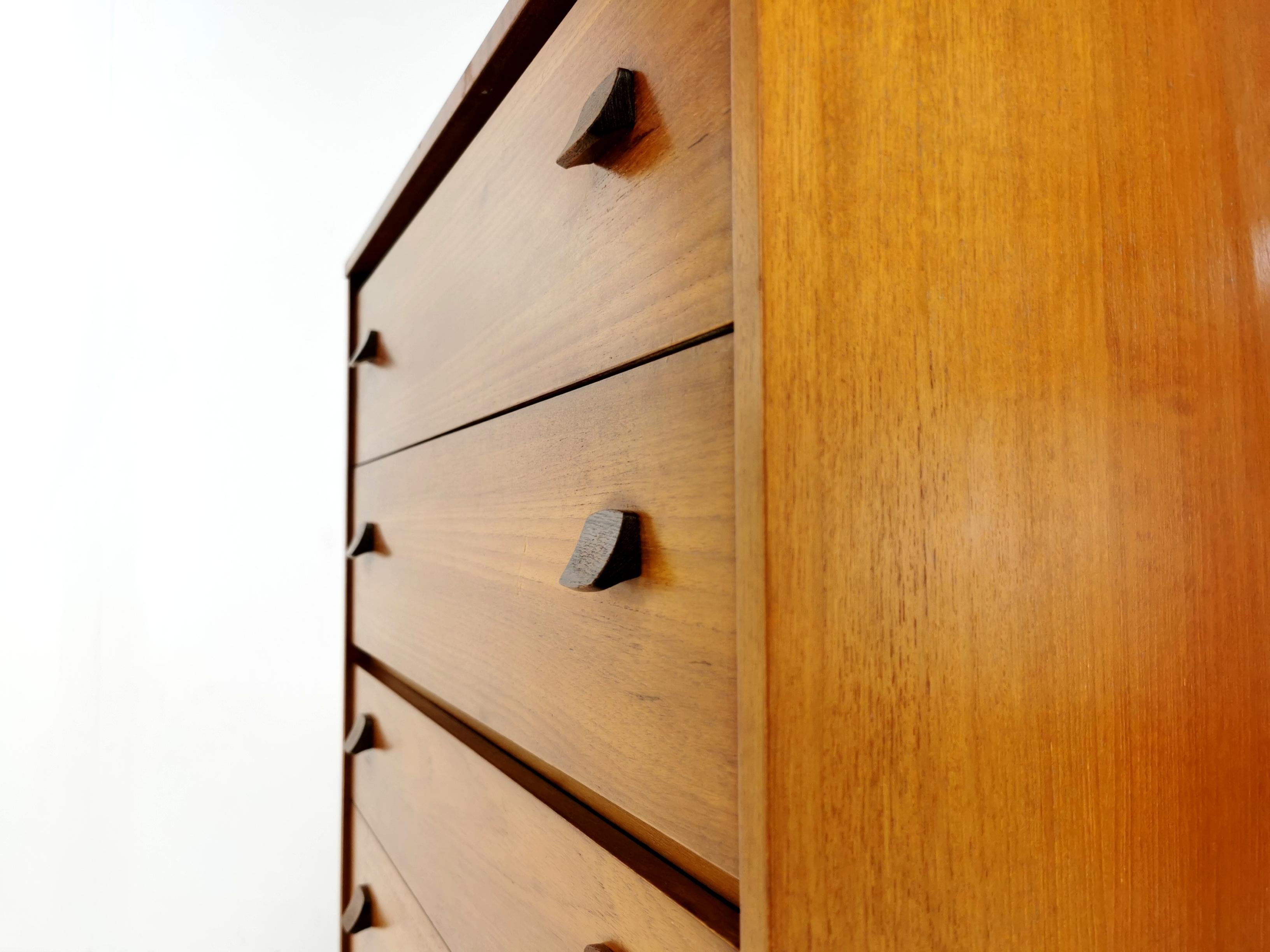 20th Century Danish Design Teak Midcentury Chest of Drawers, 1960s For Sale