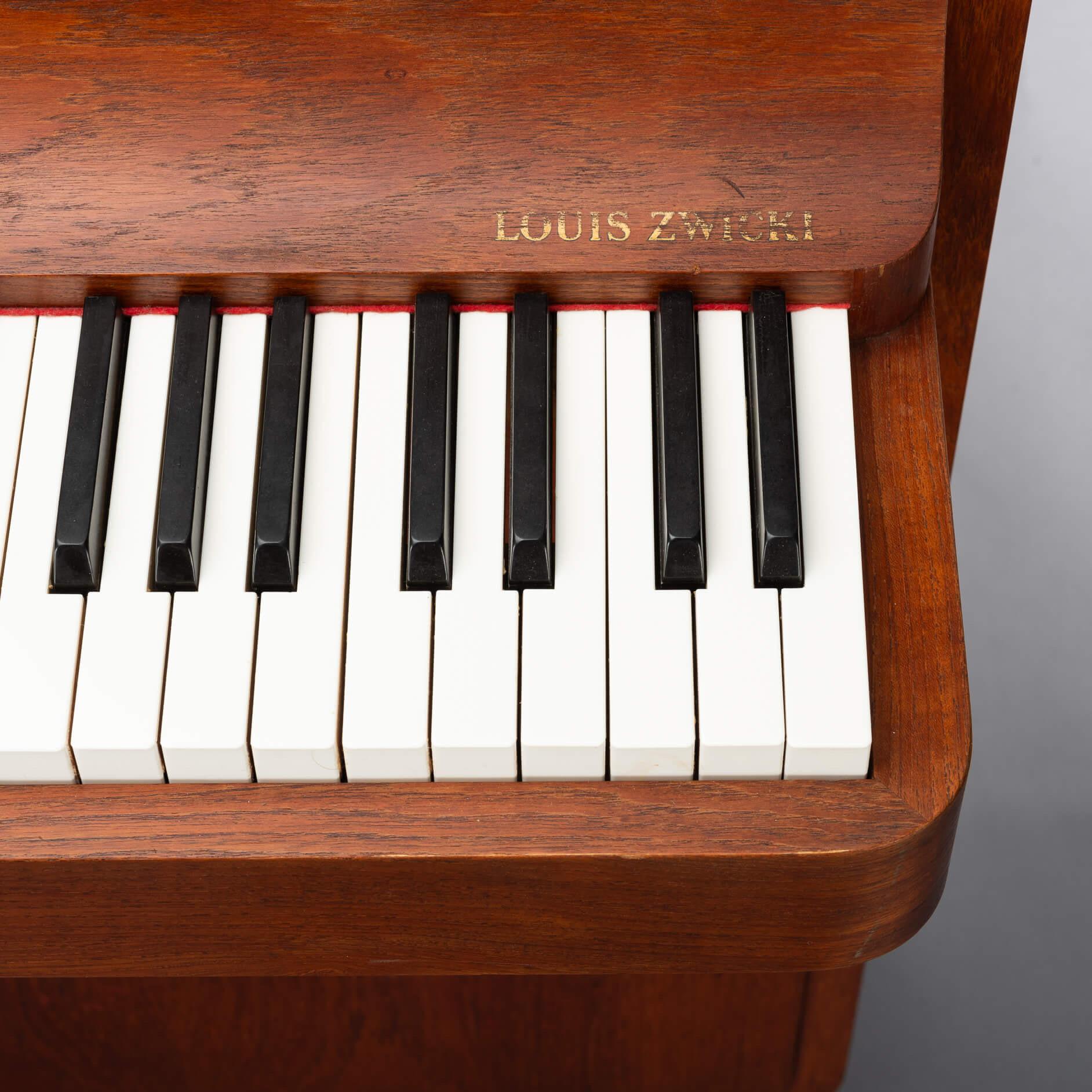 Danish Design Teak pianette by Louis Zwicki, 1950s 7