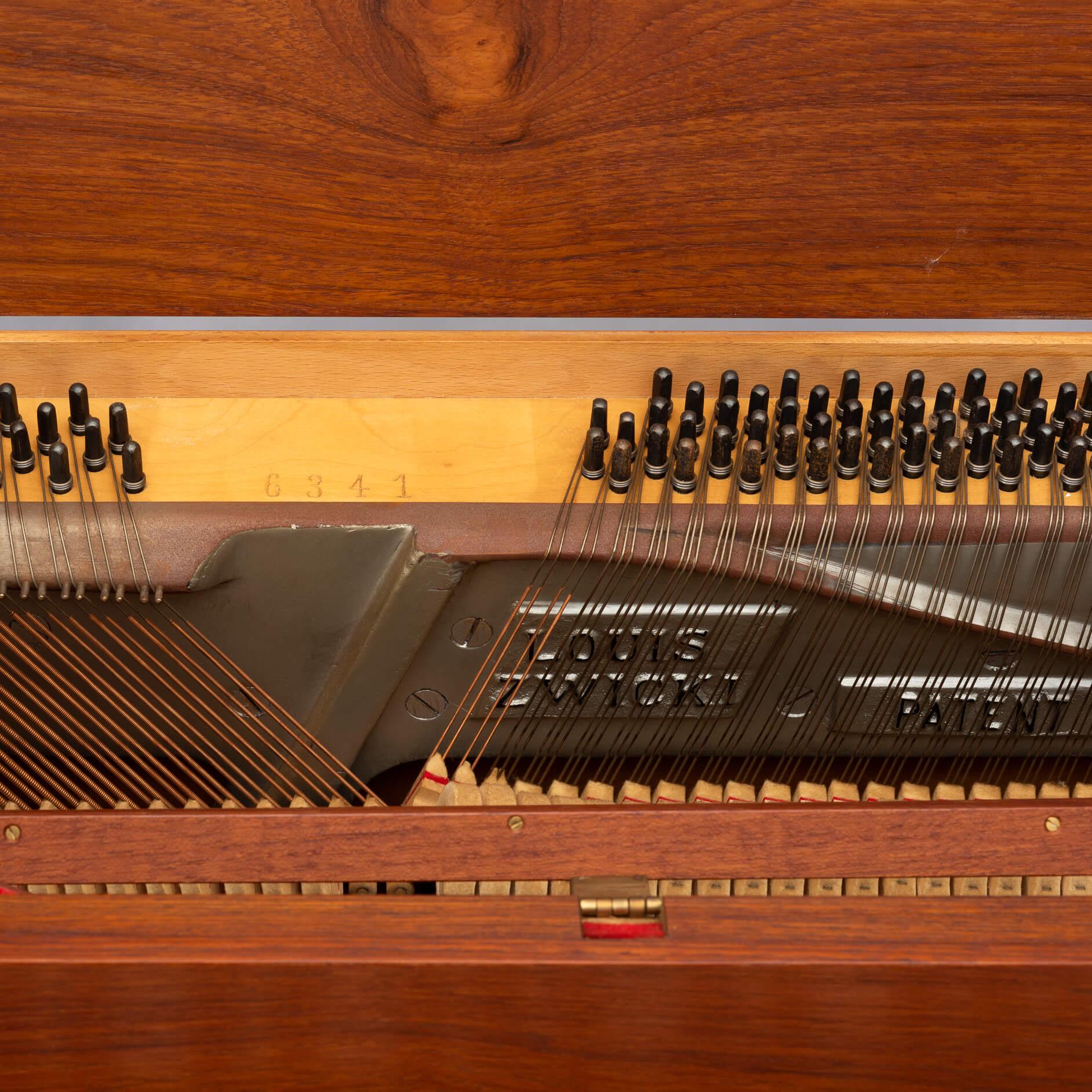 Danish Design Teak pianette by Louis Zwicki, 1950s 10