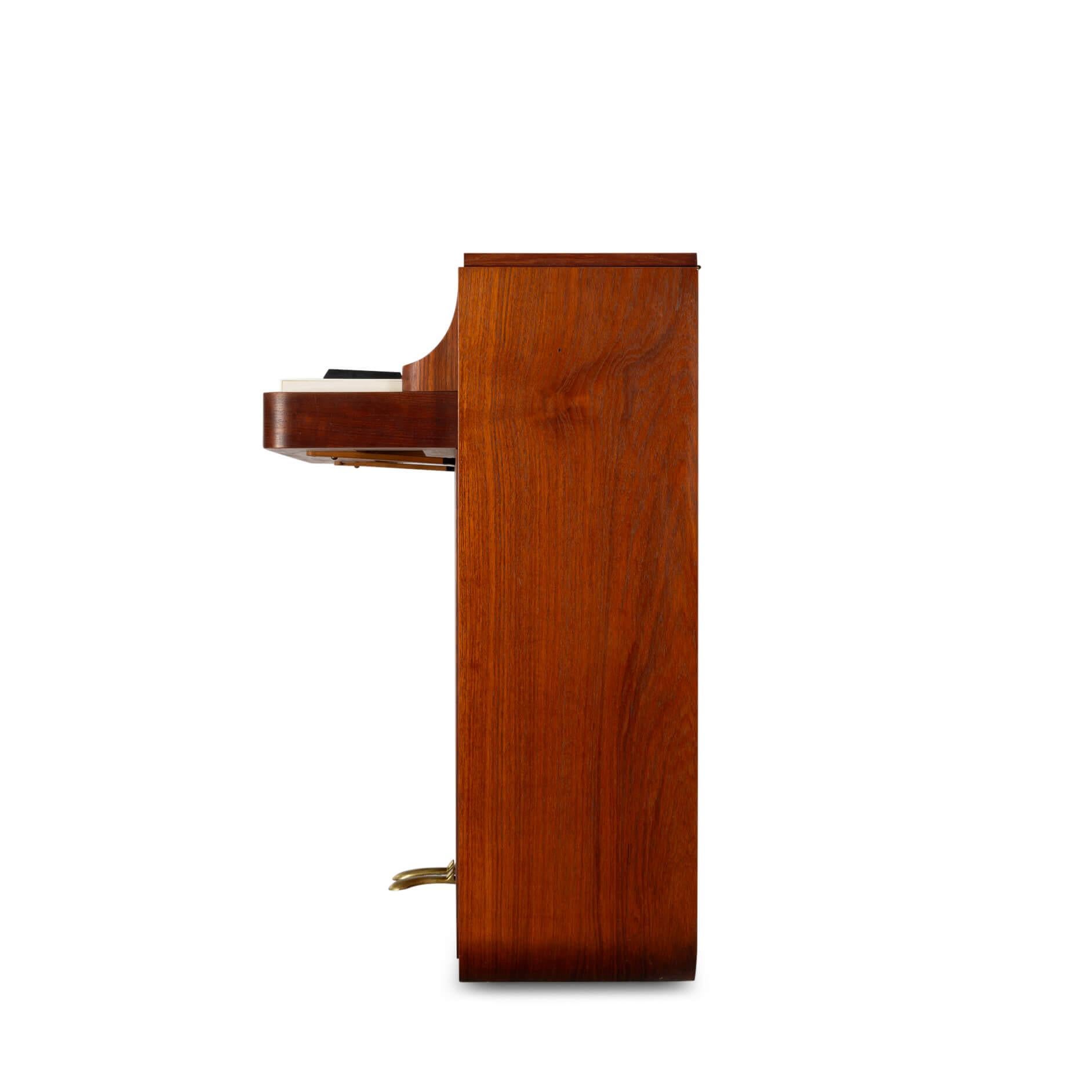 Danish Design Teak pianette by Louis Zwicki, 1950s In Good Condition In Breda, Netherlands