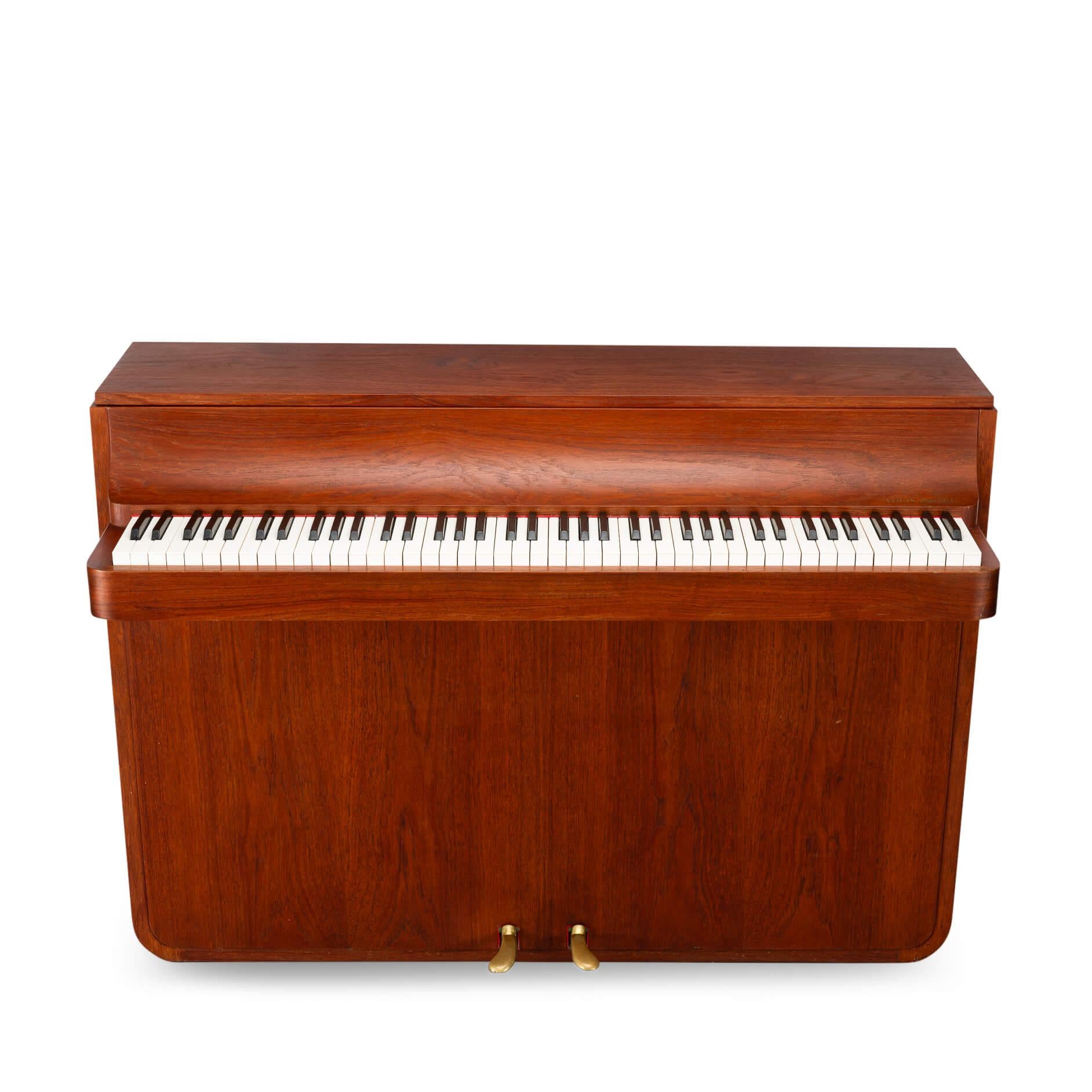 Mid-20th Century Danish Design Teak pianette by Louis Zwicki, 1950s