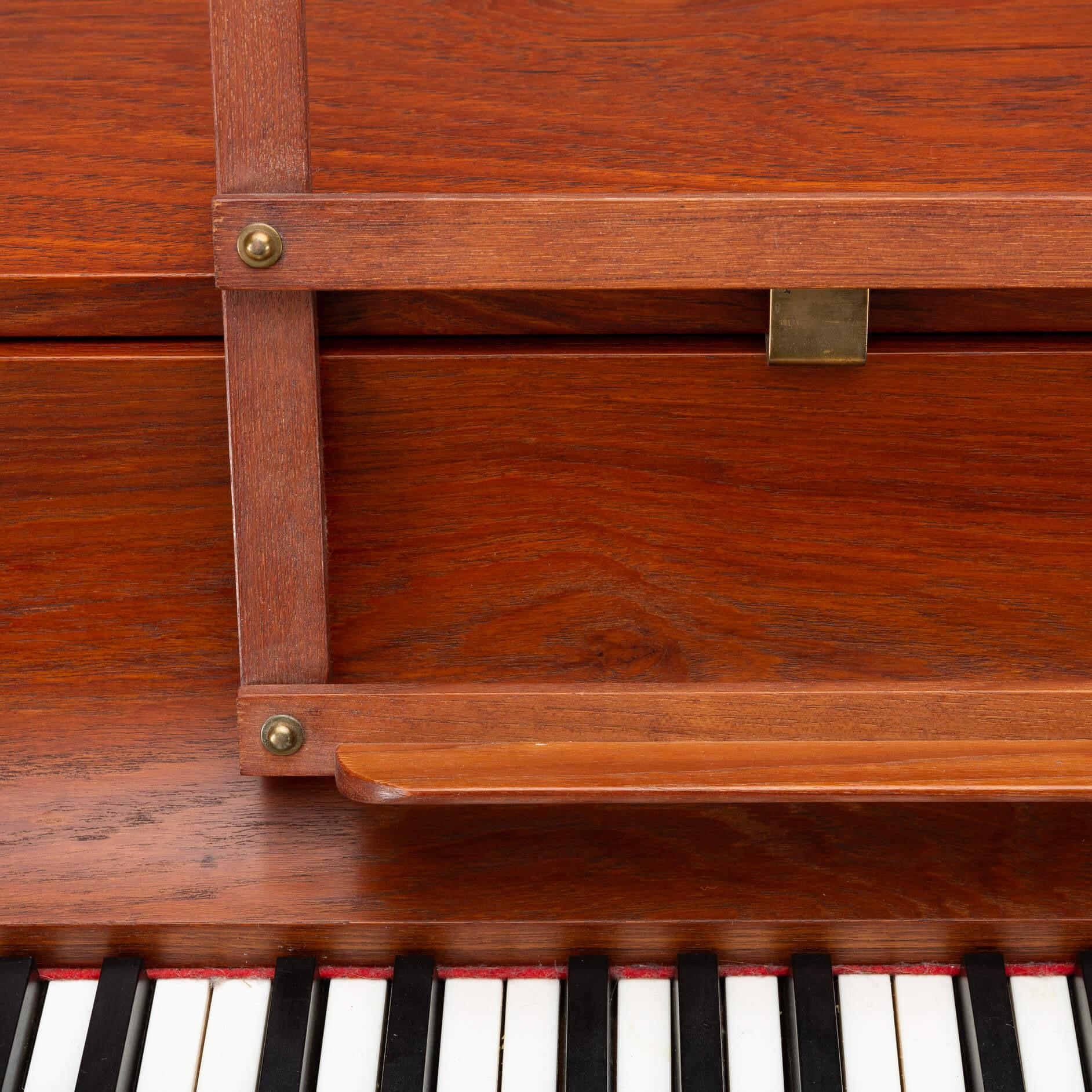 Danish Design Teak pianette by Louis Zwicki, 1950s 1