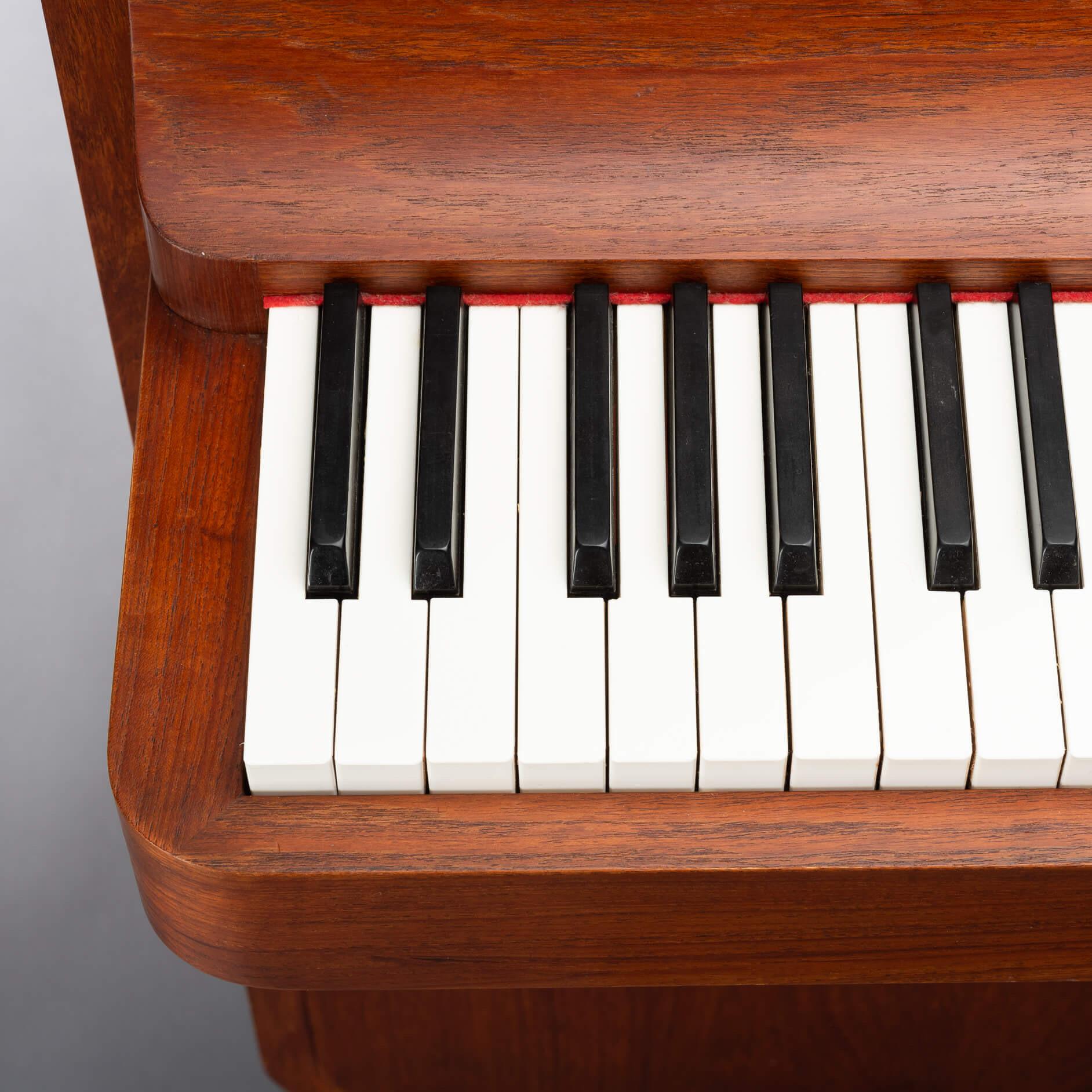 Danish Design Teak pianette by Louis Zwicki, 1950s 2