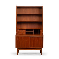 Danish Design Teak Secretaire by Johannes Sorth for Bornholm Møbelfabrik, 1960s