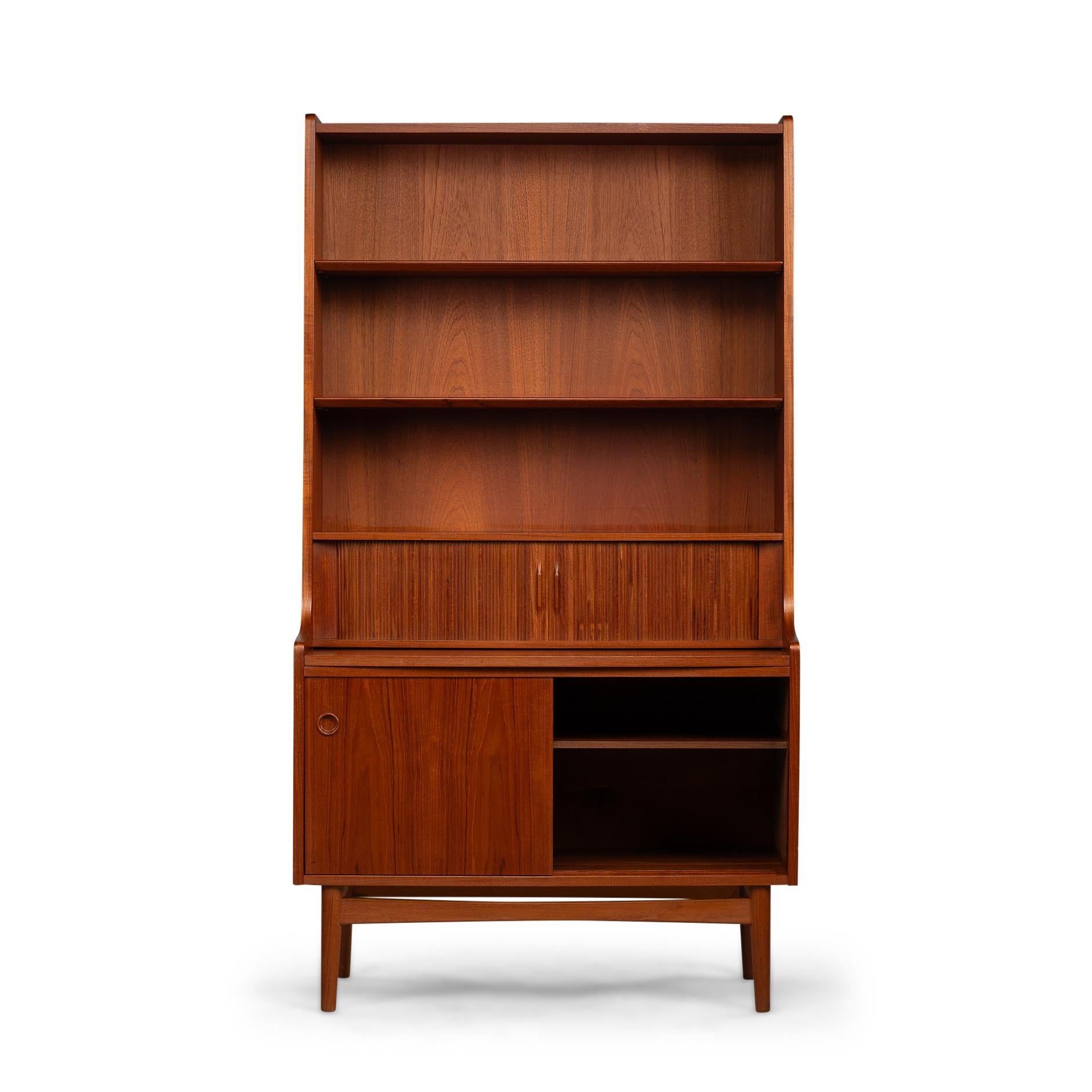 Mid-Century Modern Danish Design Teak Secretaire by Johannes Sorth for Bornholm Møbelfabrik, 1960s For Sale