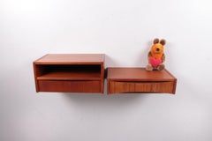 Danish Design Vintage Floating Bedside Tables Set, 1960s
