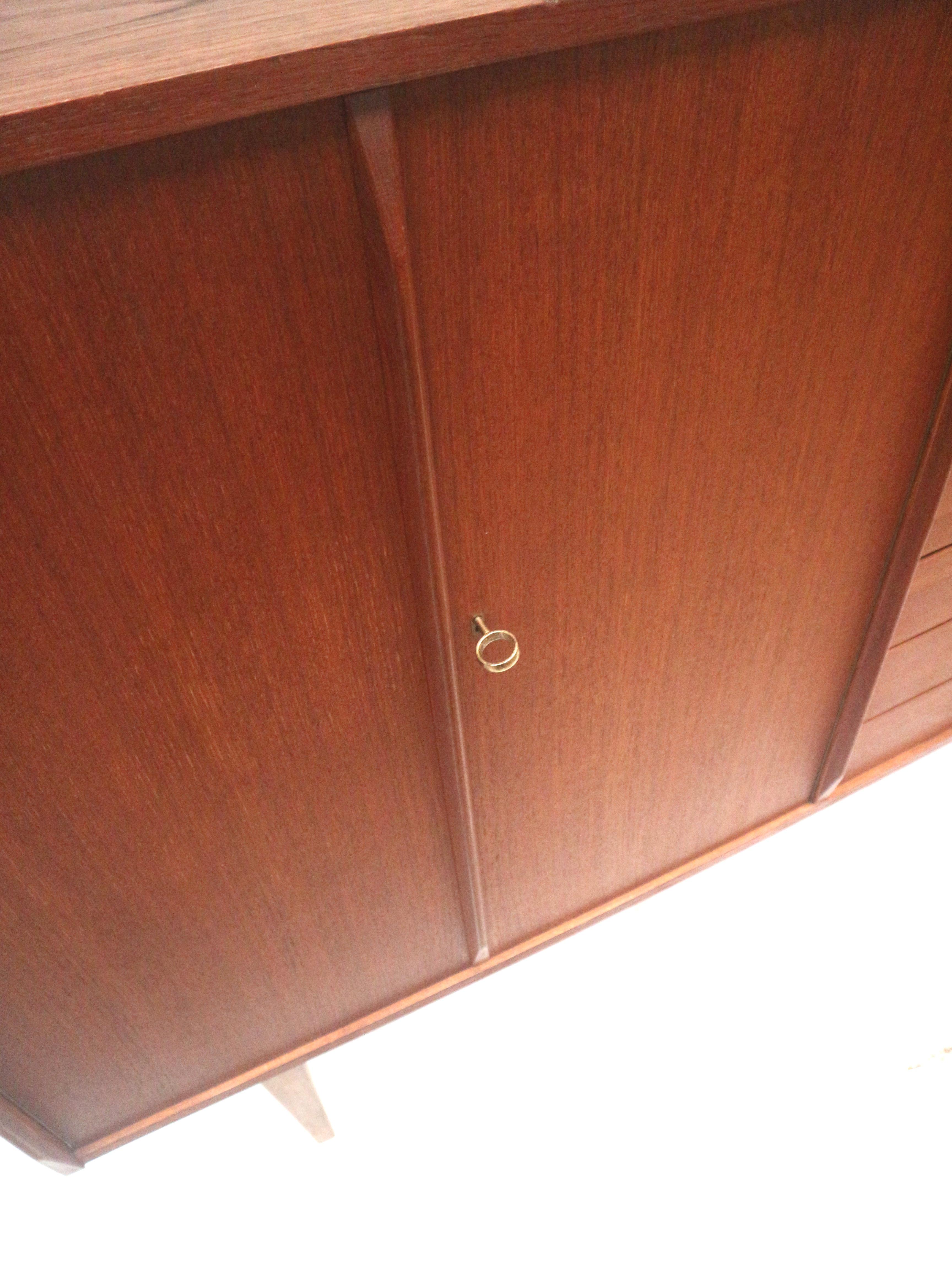 Danish design vintage sideboard made of teak from the 1960s For Sale 4