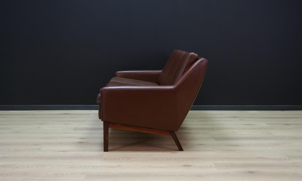 Danish Design Vintage Sofa Retro Leather 3