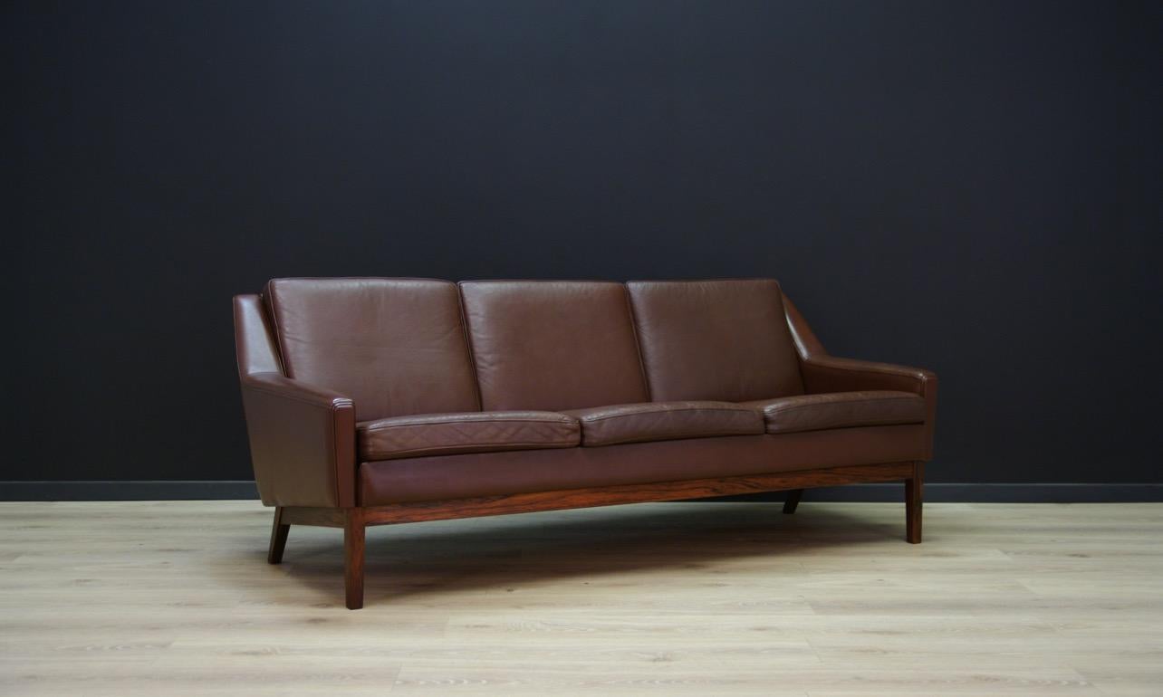 Danish Design Vintage Sofa Retro Leather (Moderne der Mitte des Jahrhunderts)